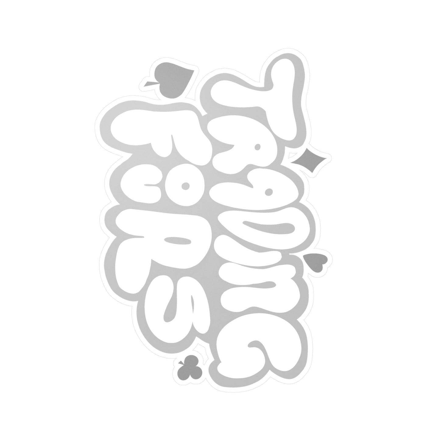 Trading Fours Band logo 1 no color Stylish Kiss-Cut Vinyl Decals for Personalization, Car Stickers, Home Decor, Unique Gifts, Artsy Home Accessories