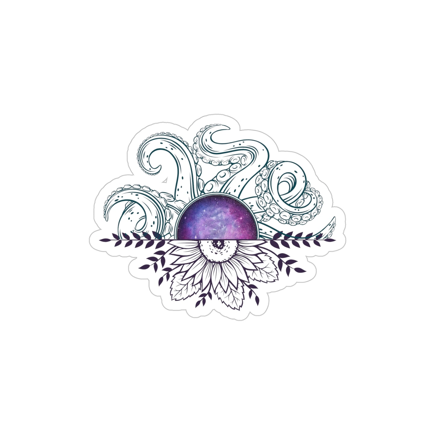 Bohemian Outdoor Sticker, Nature-Inspired Vinyl Decal, Die-Cut Art for Laptops, Water Bottles, Cars, and Journals
