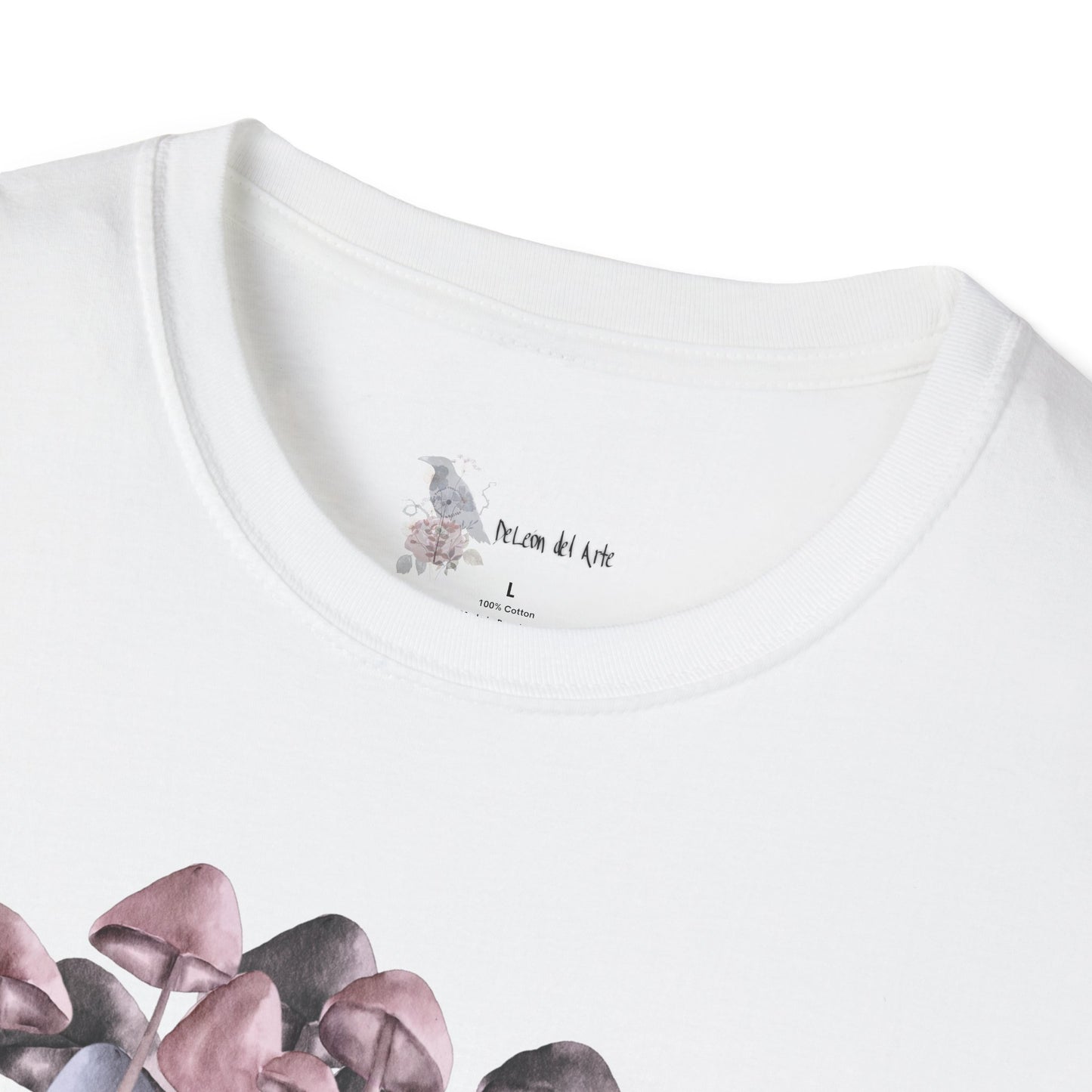 Mushroom Art Unisex T-Shirt - Softstyle Tee for Nature Lovers, Eco-Friendly Fashion, Gift for Friends, Boho Style, Music Festivals