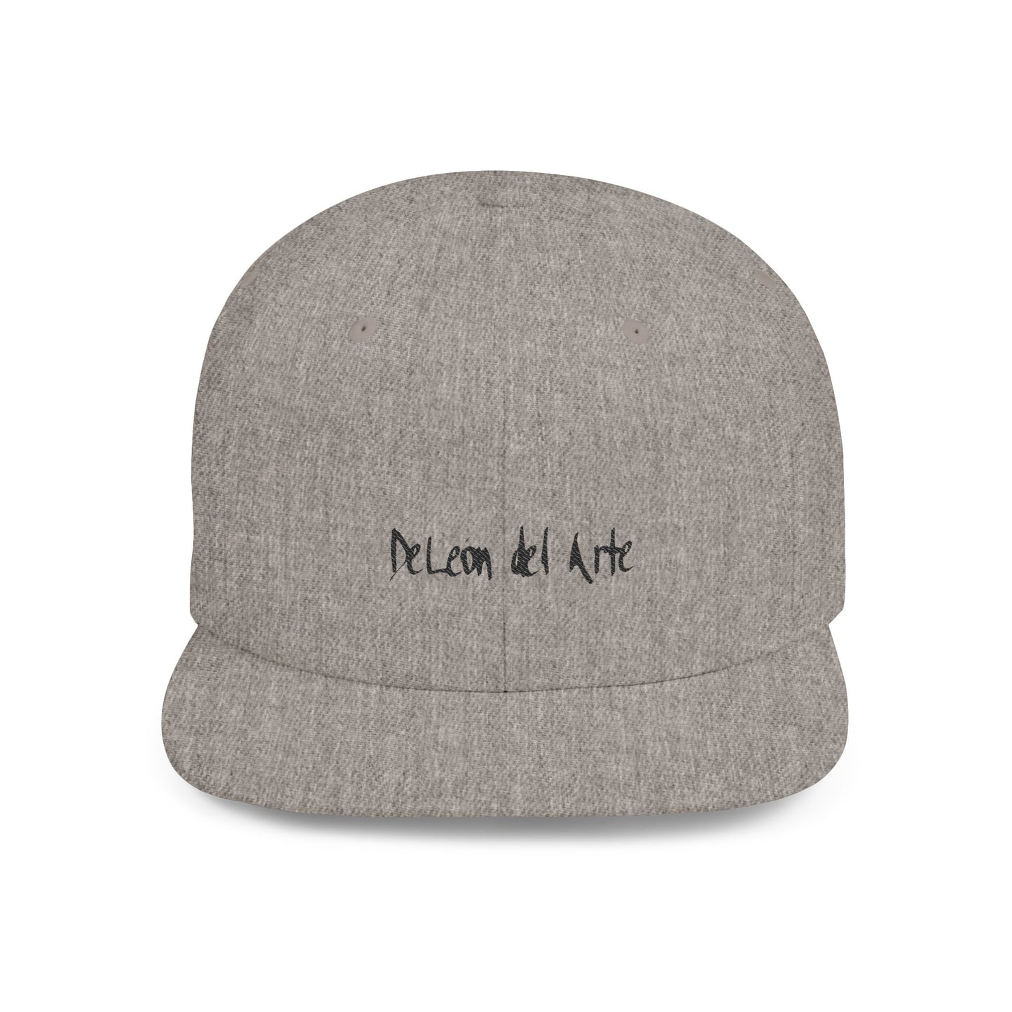 DeLeon del Arte logo Flat Bill Snapback