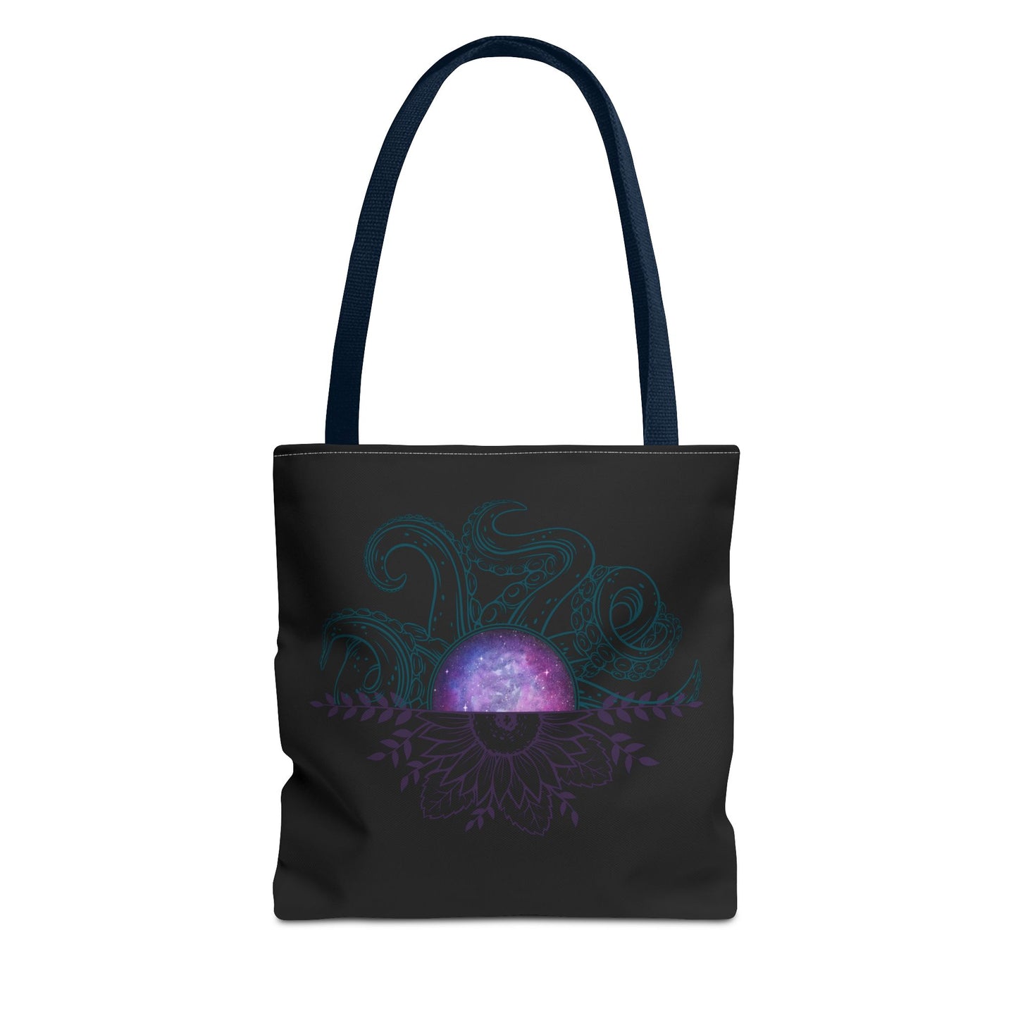 Cosmic Octopus Tote Bag - Celestial Sea Creature Design, Eco-Friendly Shopping, Beach Trip Bag, Gift for Ocean Lovers