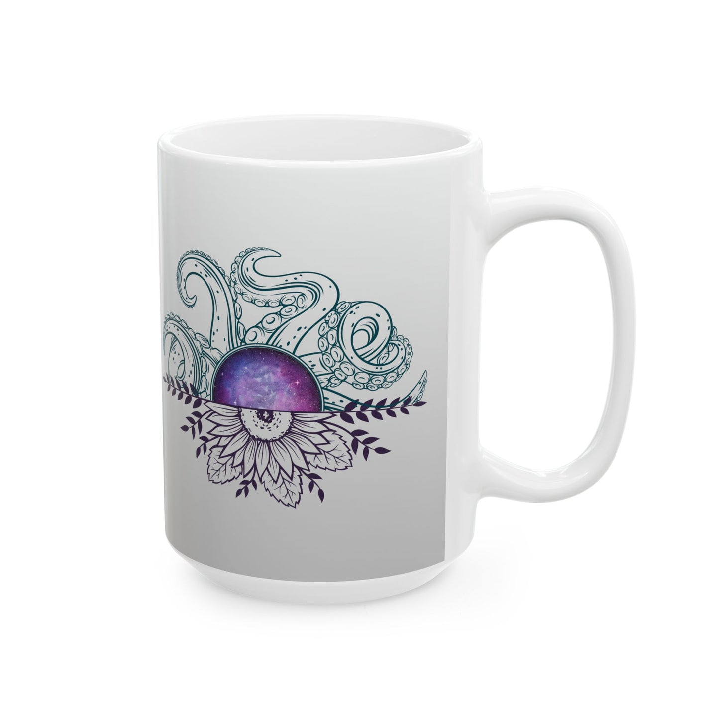 Whimsical Octopus Ceramic Mug, Ocean Lover Gift, Sea Creature Coffee Cup, 11oz, 15oz, Perfect for Beach Lovers