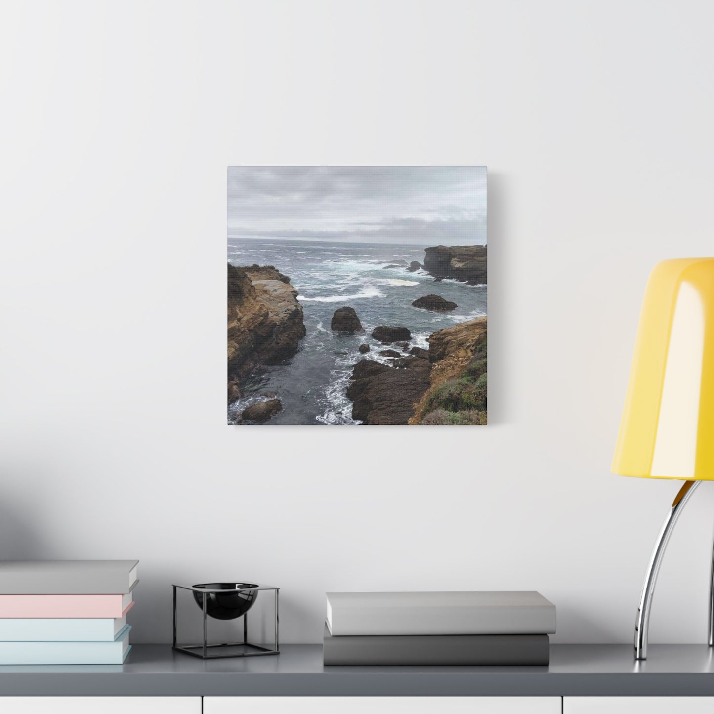 Ocean Waves Matte Canvas Art, Coastal Wall Decor, Seascape Print, Beach Home Decoration, Nautical Art Piece