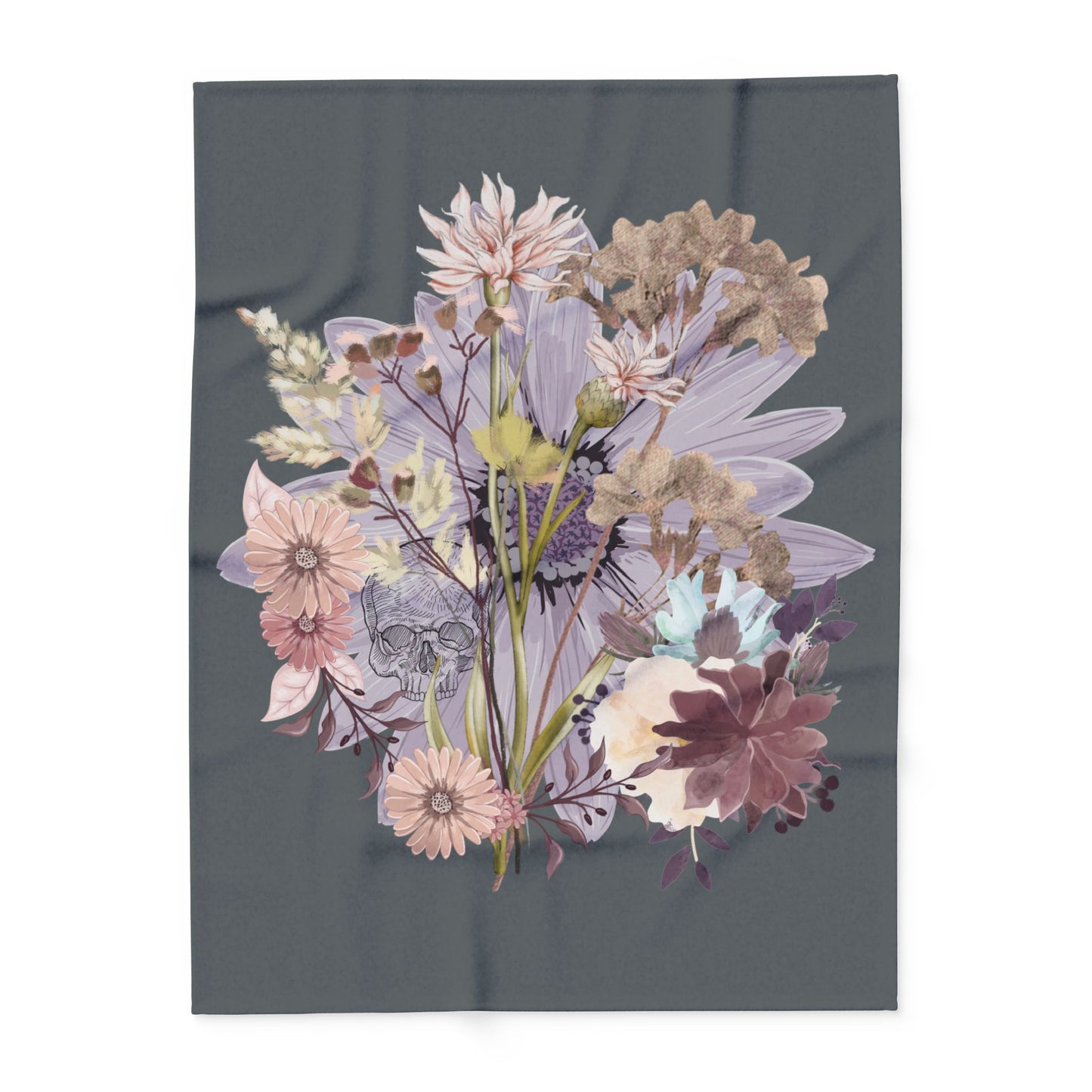 Botanical Floral Fleece Blanket, Cozy Home Decor, Gift for Nature Lovers, Indoor & Outdoor Use, Ideal for Weddings, Birthdays, Housewarming