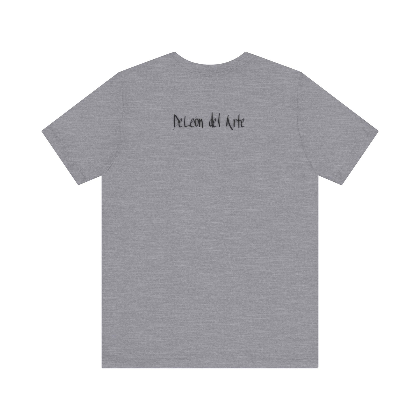 Double-sided Split Logo Artistic Bird Tee, Unisex T-Shirt for Art Lovers, Nature Inspired Gift, Casual Wear, Creative Expression
