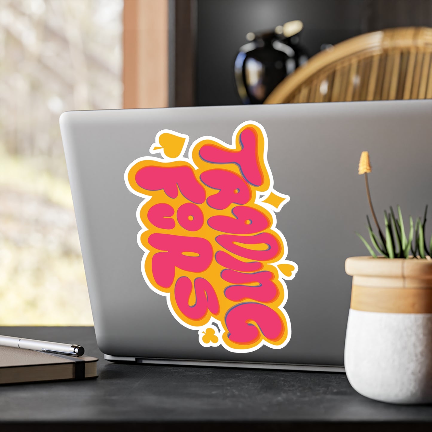 Trading Fours Fun Retro Sticker Decals for Personalization, Ideal for Gifts, Home Decor, Laptop Accessories, and More!