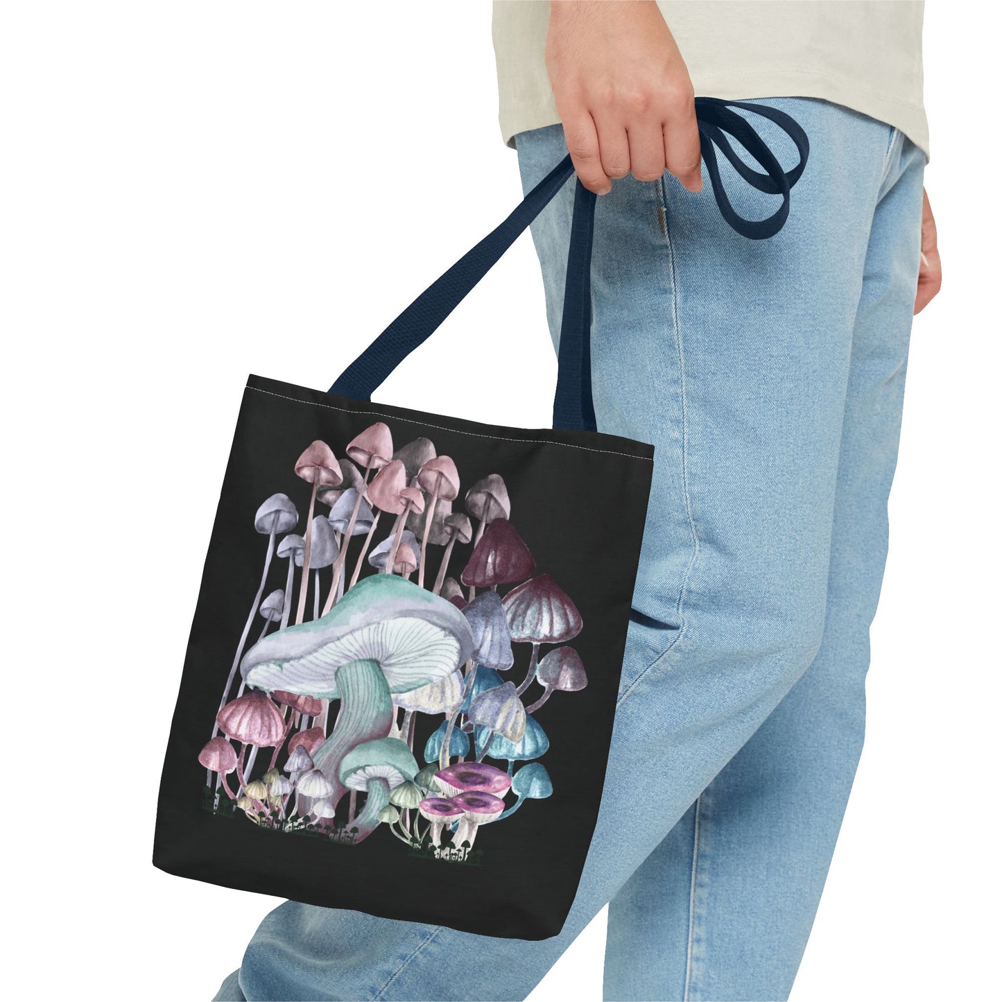 Whimsical Mushroom Tote Bag, Reusable Shopping Bag, Eco-Friendly Gift, Nature-Inspired, Boho Style Bag, Perfect for Farmers Markets, Travel
