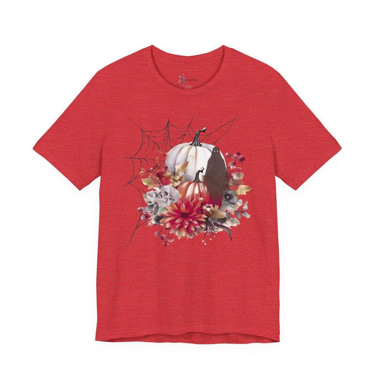 Autumn Vibes Short Sleeve Tee - Cozy Halloween Shirt, Spooky Seasonal Apparel, Fall T-Shirt, Pumpkin Graphic Tee, Unisex Fall Wardrobe