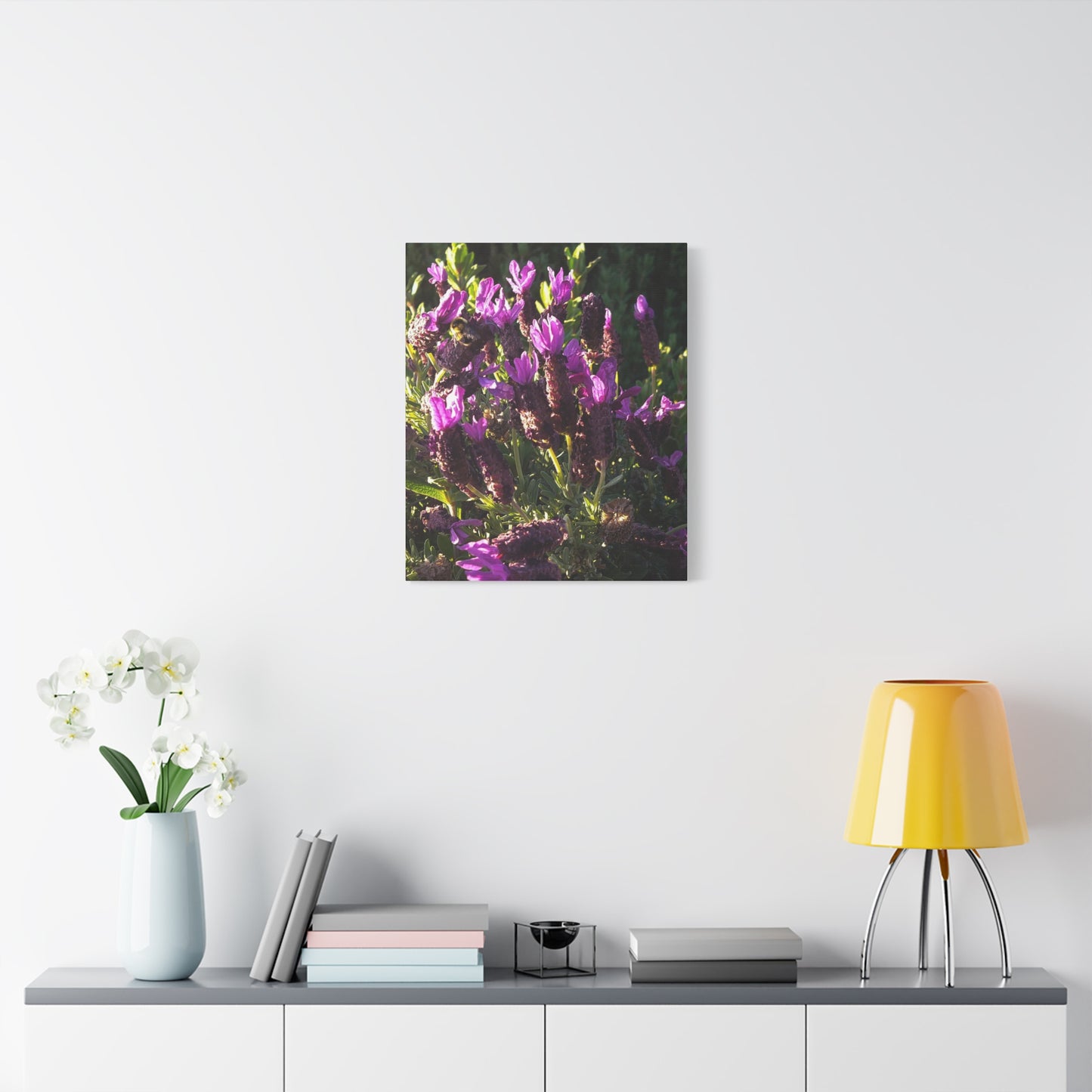 Purple Floral Canvas Wall Art, Botanical Decor, Nature Art, Home Decoration, Gift for Nature Lovers