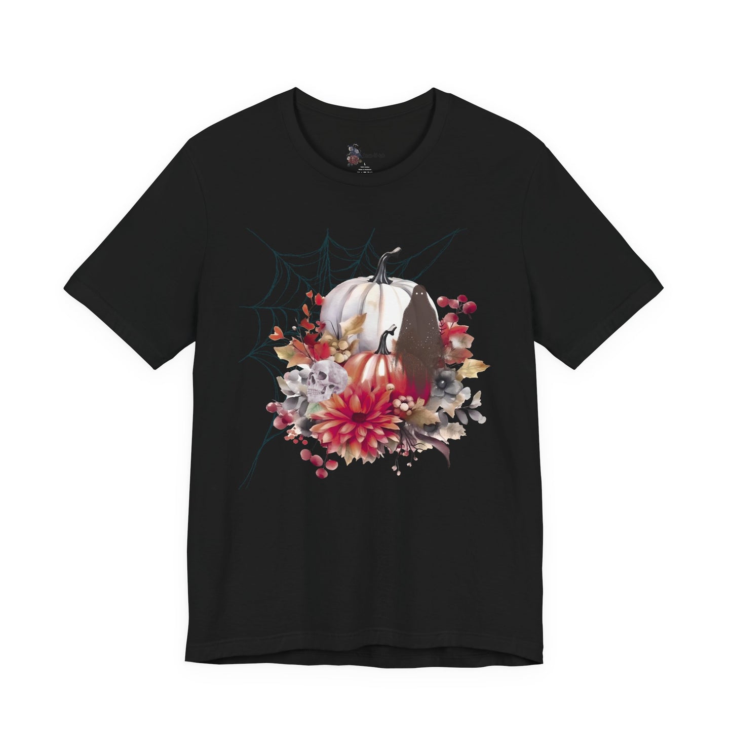 Autumn Vibes Short Sleeve Tee - Cozy Halloween Shirt, Spooky Seasonal Apparel, Fall T-Shirt, Pumpkin Graphic Tee, Unisex Fall Wardrobe