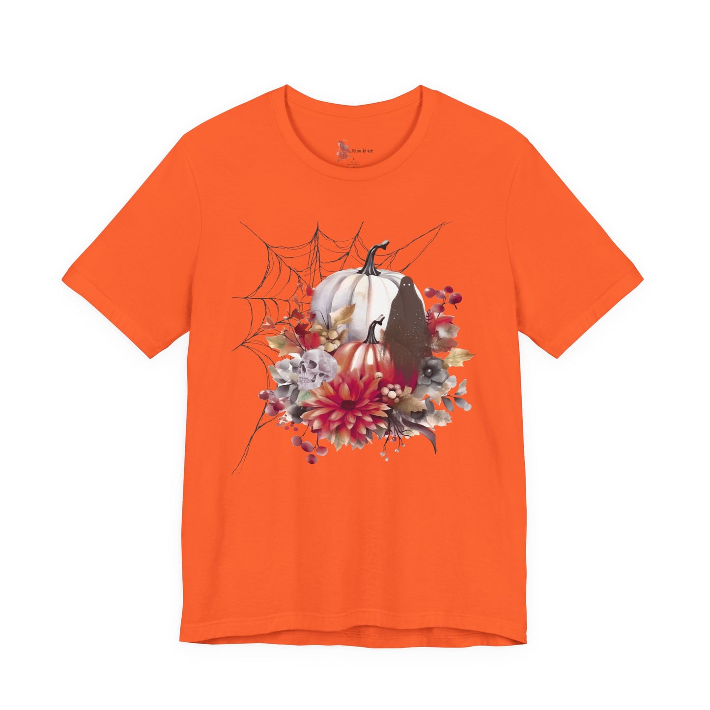 Autumn Vibes Short Sleeve Tee - Cozy Halloween Shirt, Spooky Seasonal Apparel, Fall T-Shirt, Pumpkin Graphic Tee, Unisex Fall Wardrobe