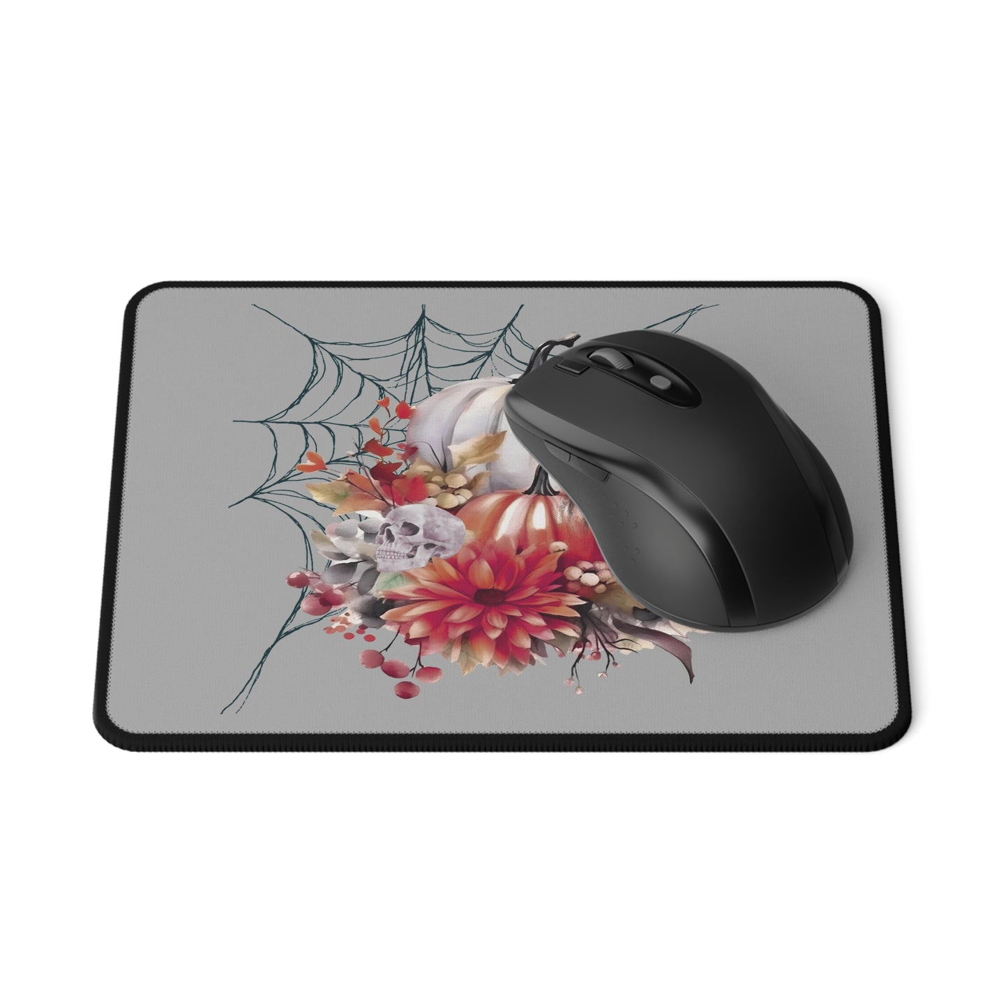 Autumn Floral Non-Slip Mouse Pad | Gaming Desk Decor, Fall Vibes, Computer Accessories, Halloween Gift, Cozy Workspace