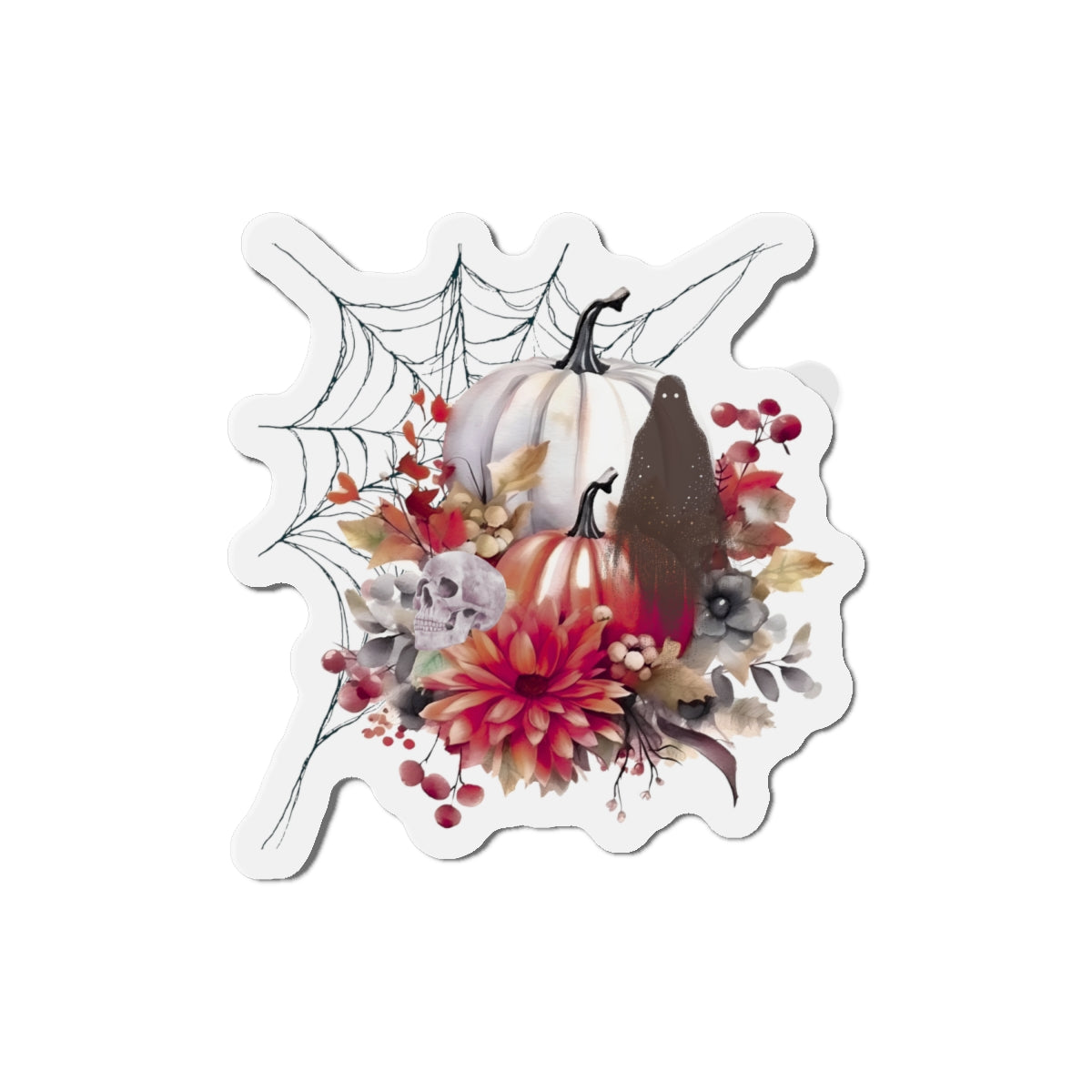 Autumn Pumpkin Die-Cut Magnets - Fall Decor, Halloween, Kitchen Accessories, Gifts for Her, Refrigerator Magnet