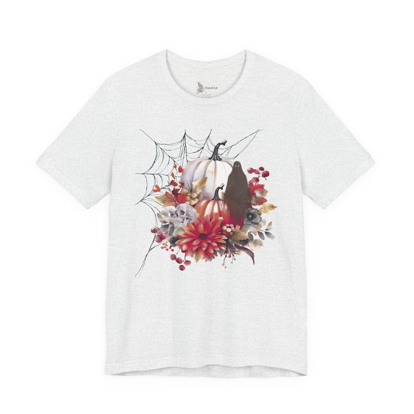 Autumn Vibes Short Sleeve Tee - Cozy Halloween Shirt, Spooky Seasonal Apparel, Fall T-Shirt, Pumpkin Graphic Tee, Unisex Fall Wardrobe