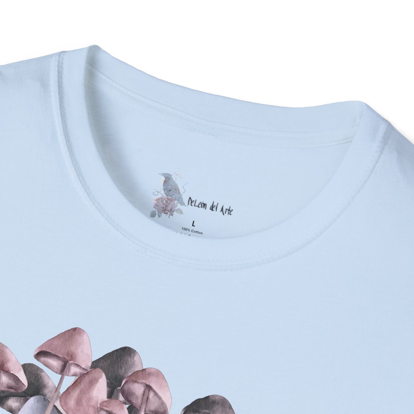 Mushroom Art Unisex T-Shirt - Softstyle Tee for Nature Lovers, Eco-Friendly Fashion, Gift for Friends, Boho Style, Music Festivals