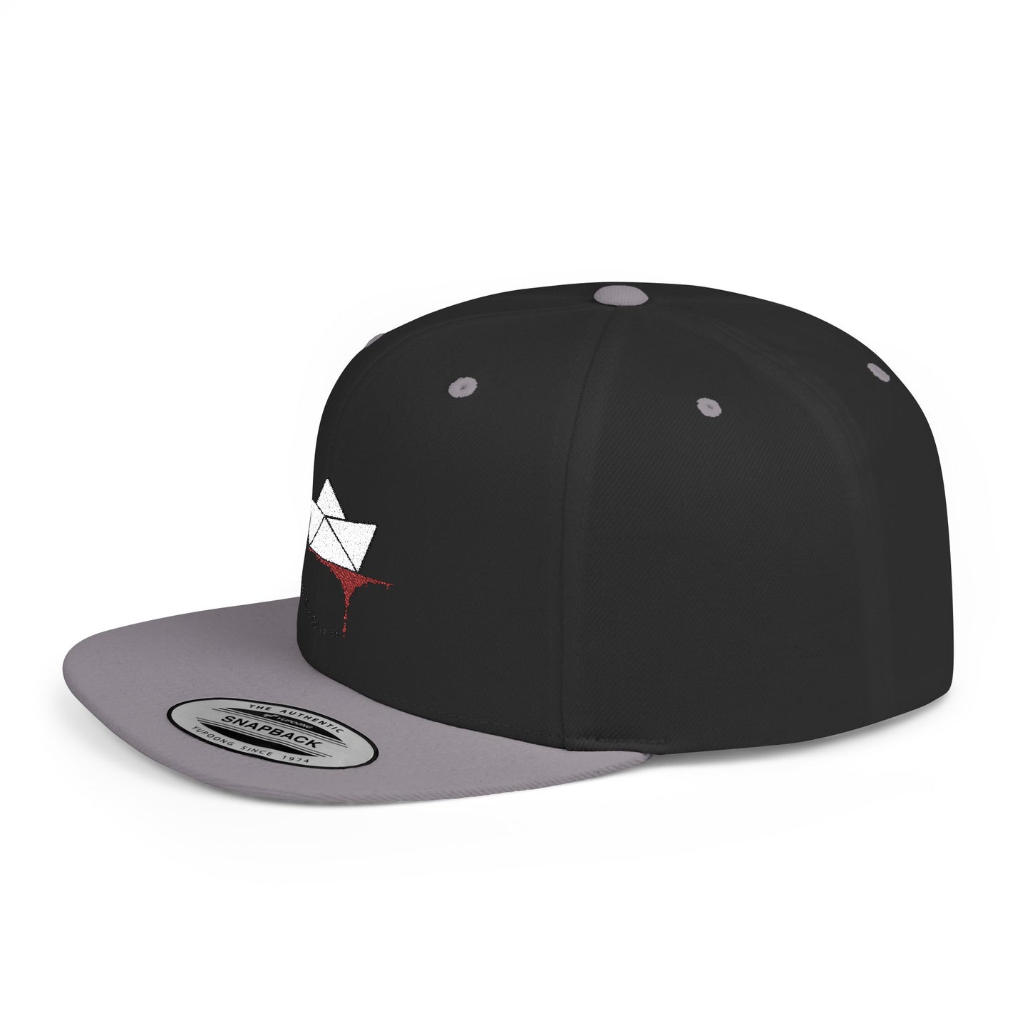 Floating On Paper Boat and River of Blood Flat Bill Snapback