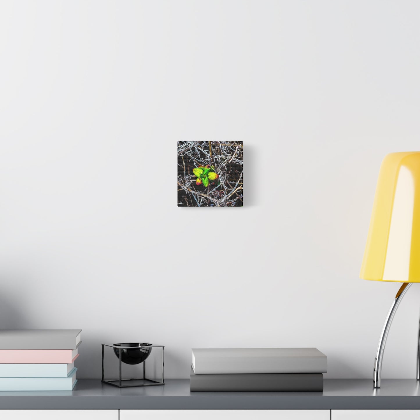 Vibrant Nature Art Canvas, Green Buds Home Decor, Botanical Wall Art, Gift for Plant Lovers, Modern Interior Decor