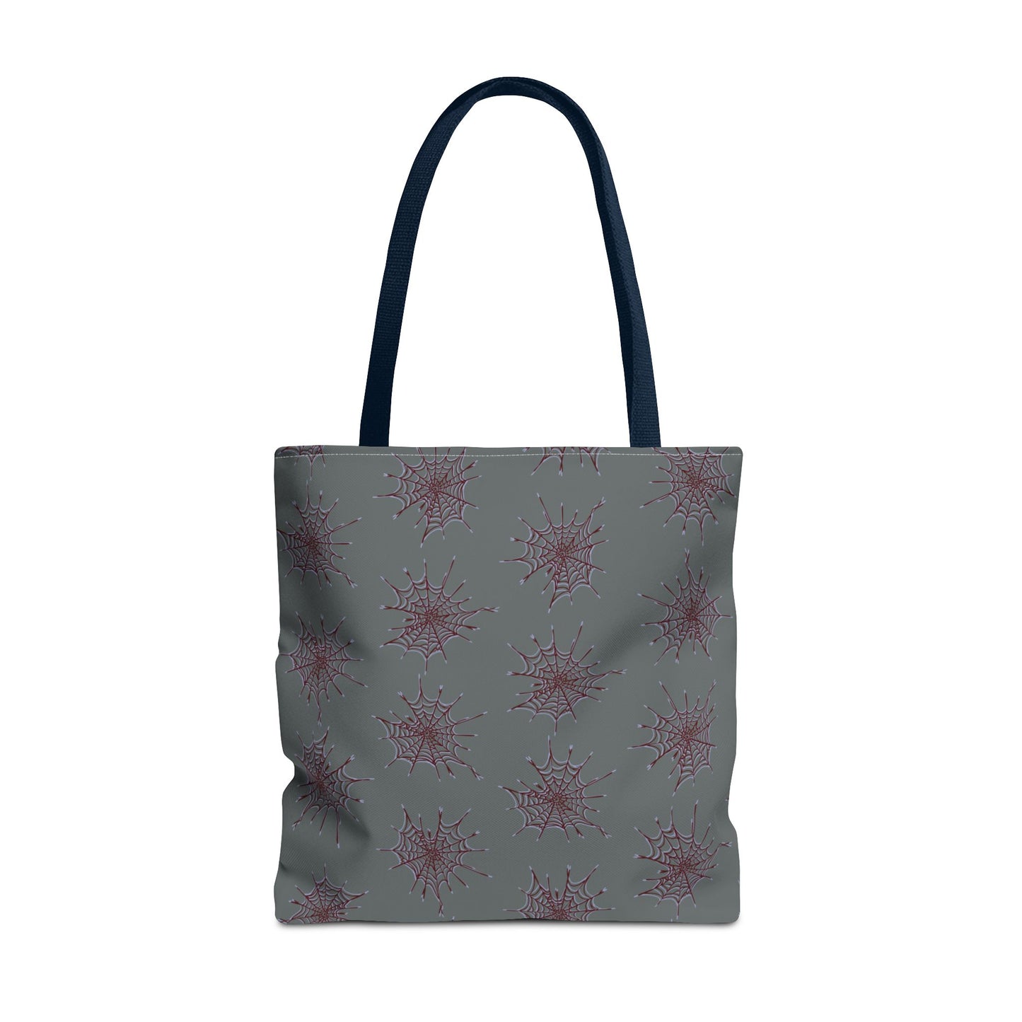 Chic Dark Grey and red Heart Web Tote Bag, Stylish Grocery Bag, Eco-Friendly Shopping Tote, Gift Bag for Her, Casual Beach Bag