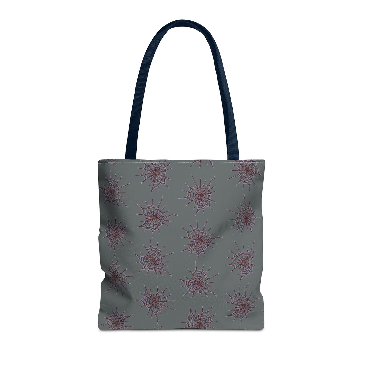 Chic Dark Grey and red Heart Web Tote Bag, Stylish Grocery Bag, Eco-Friendly Shopping Tote, Gift Bag for Her, Casual Beach Bag