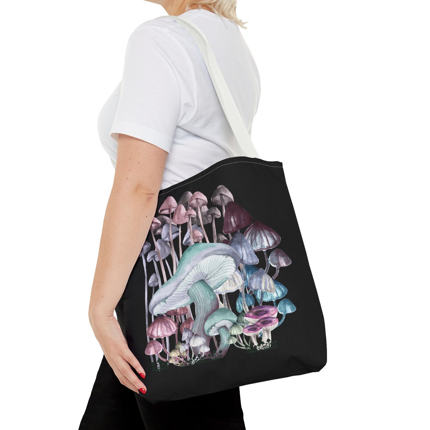 Whimsical Mushroom Tote Bag, Reusable Shopping Bag, Eco-Friendly Gift, Nature-Inspired, Boho Style Bag, Perfect for Farmers Markets, Travel