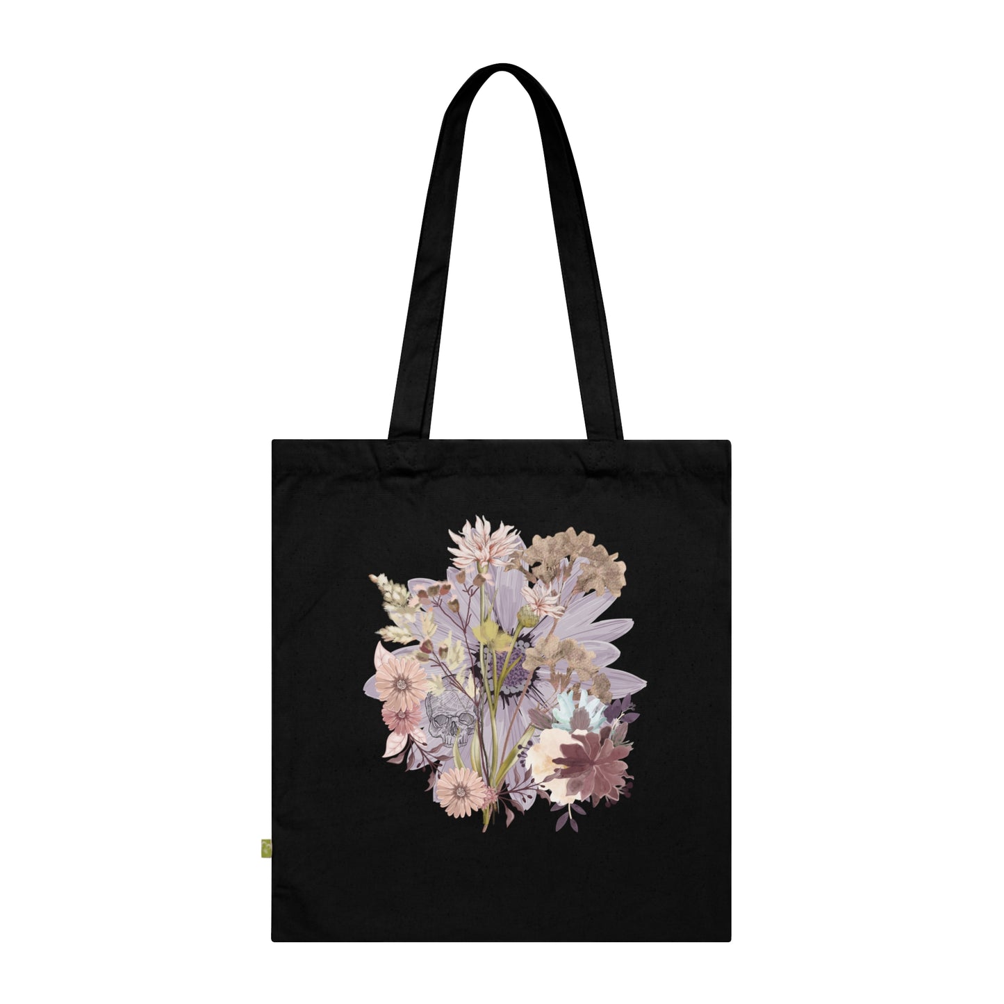 Floral Organic Cotton Tote Bag | Eco-Friendly Gift, Shopping Bag, Reusable Tote, Beach Bag, Floral Design