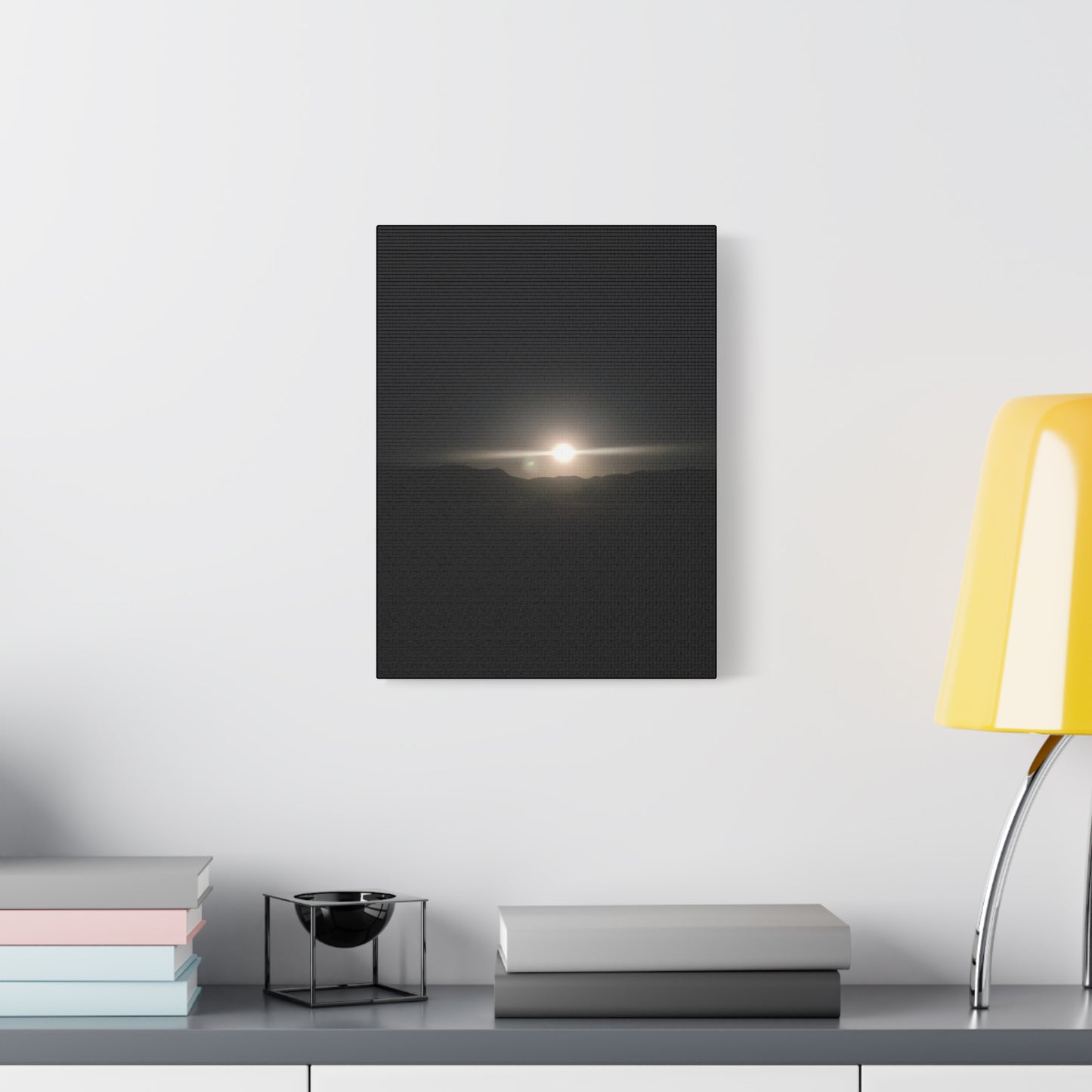 Stretched Canvas Art Print, Modern Wall Decor, Sunset Photography, Home Aesthetic, Gift for Her, Art for Living Room