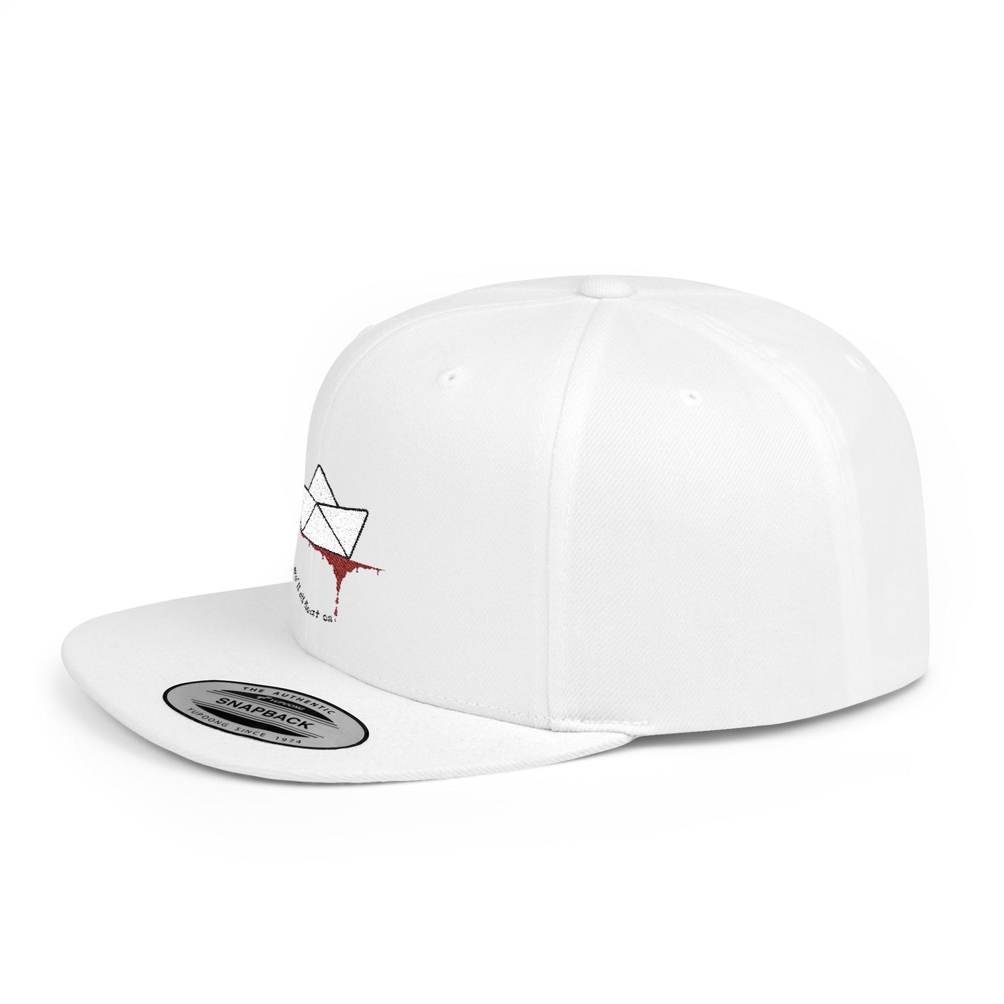 Floating On Paper Boat and River of Blood Flat Bill Snapback