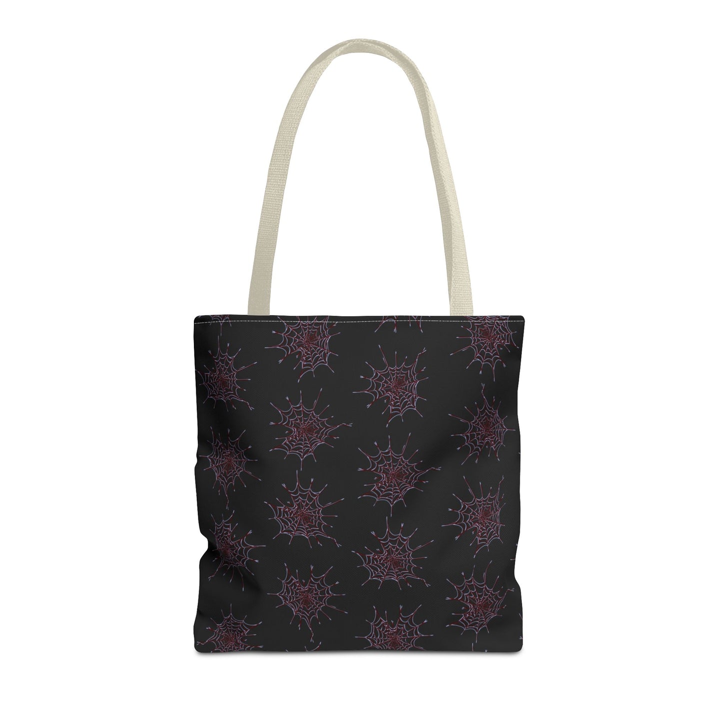 Chic Black and red Heart Web Tote Bag, Stylish Grocery Bag, Eco-Friendly Shopping Tote, Gift Bag for Her, Casual Beach Bag