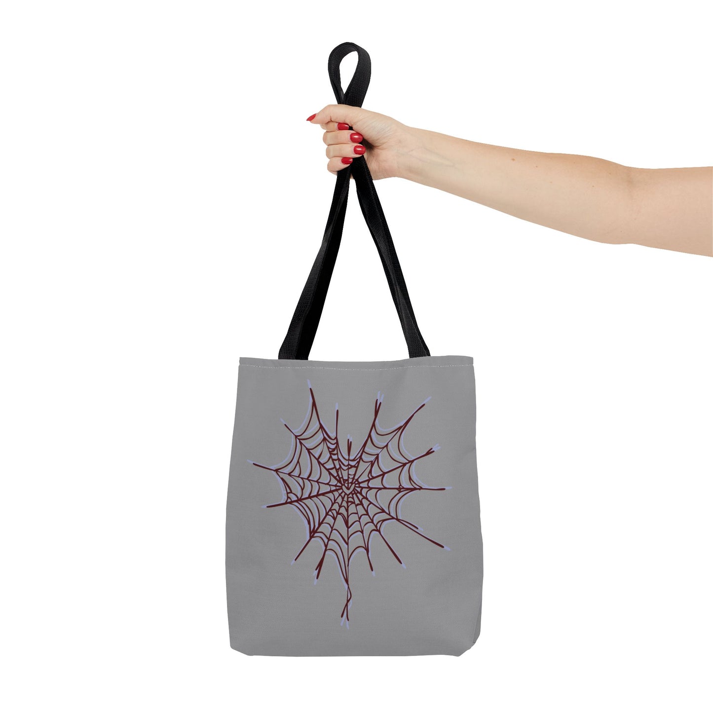Spooky Spiderweb Tote Bag, Halloween Accessories, Eco-Friendly Tote, Fun Chic Bag, Holiday Gift, Daily Use