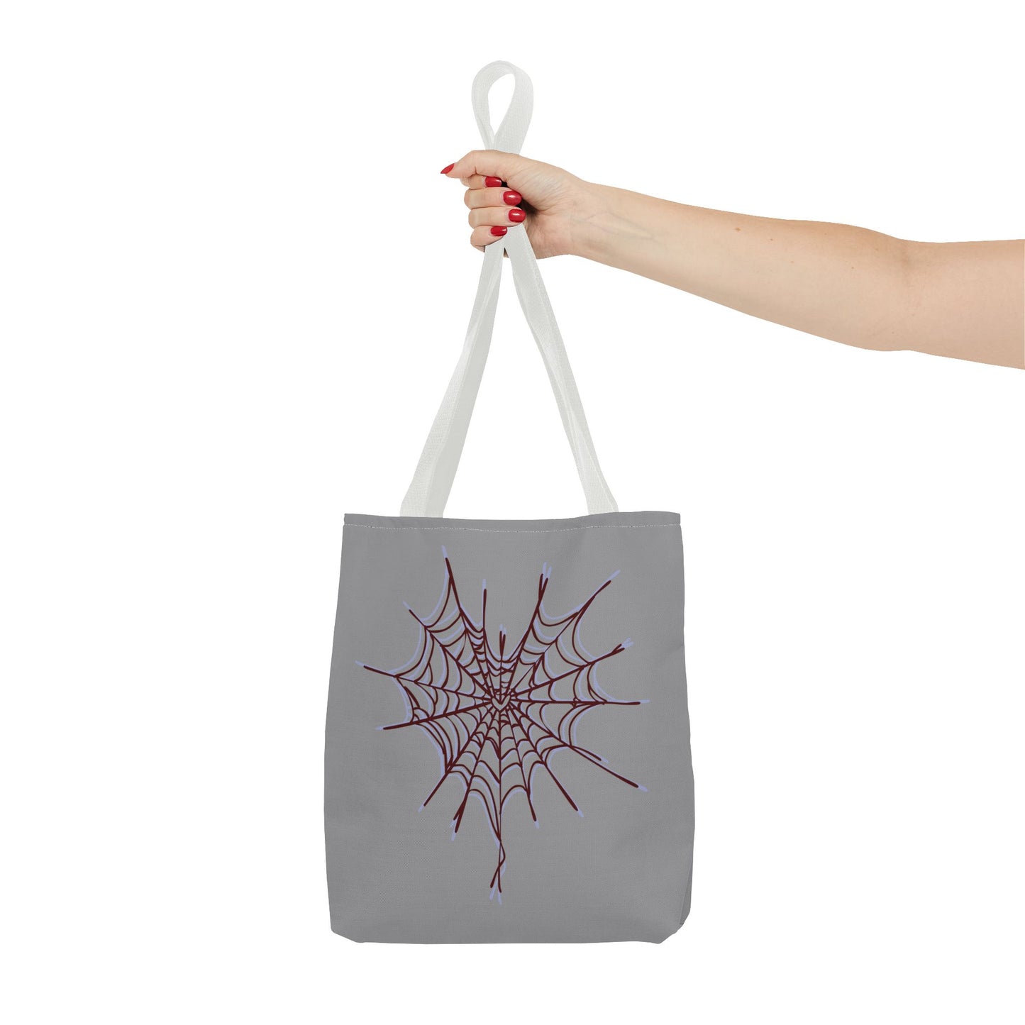 Spooky Spiderweb Tote Bag, Halloween Accessories, Eco-Friendly Tote, Fun Chic Bag, Holiday Gift, Daily Use