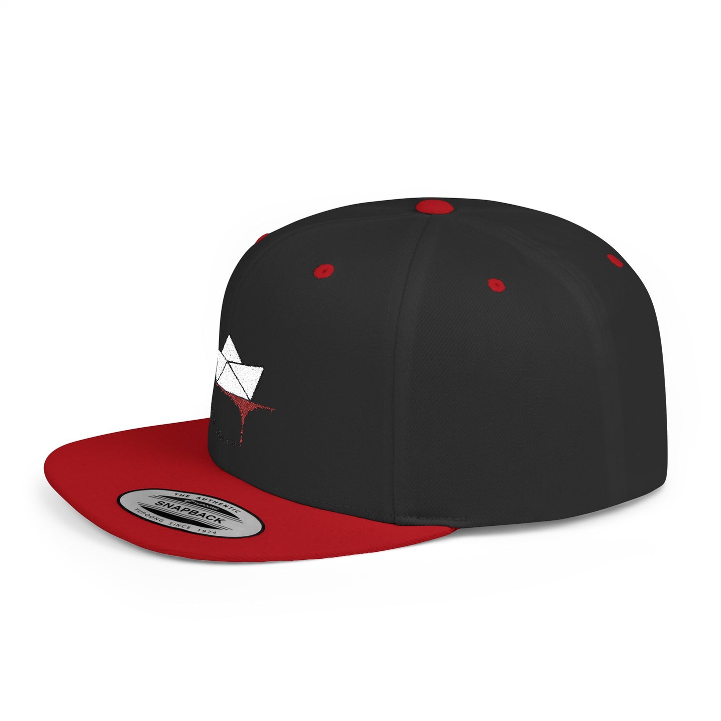 Floating On Paper Boat and River of Blood Flat Bill Snapback