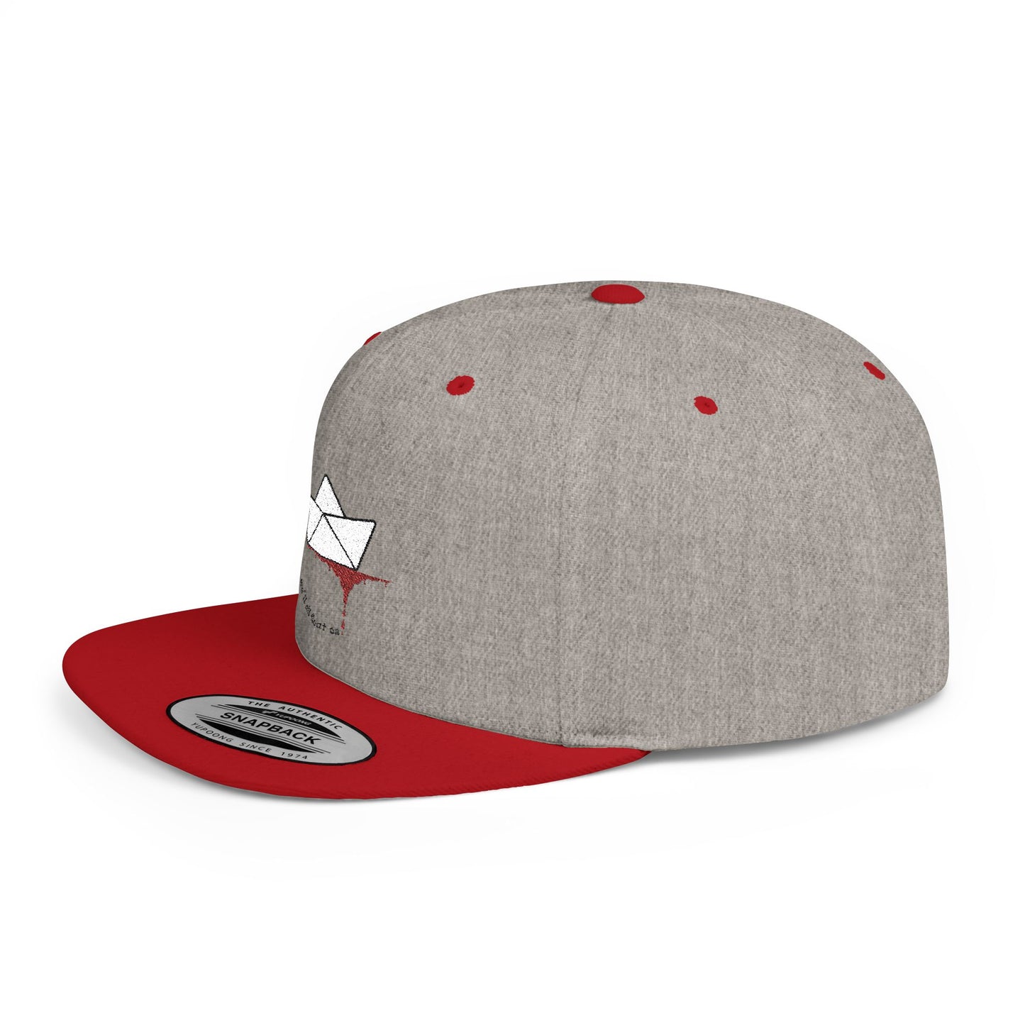 Floating On Paper Boat and River of Blood Flat Bill Snapback