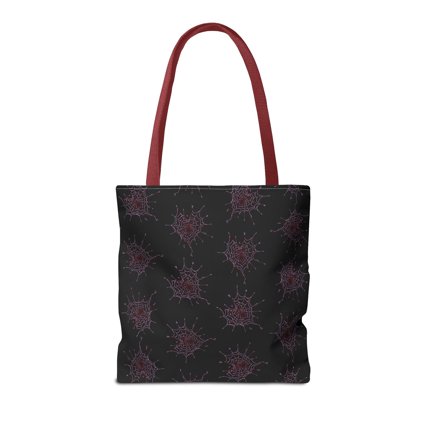 Chic Black and red Heart Web Tote Bag, Stylish Grocery Bag, Eco-Friendly Shopping Tote, Gift Bag for Her, Casual Beach Bag