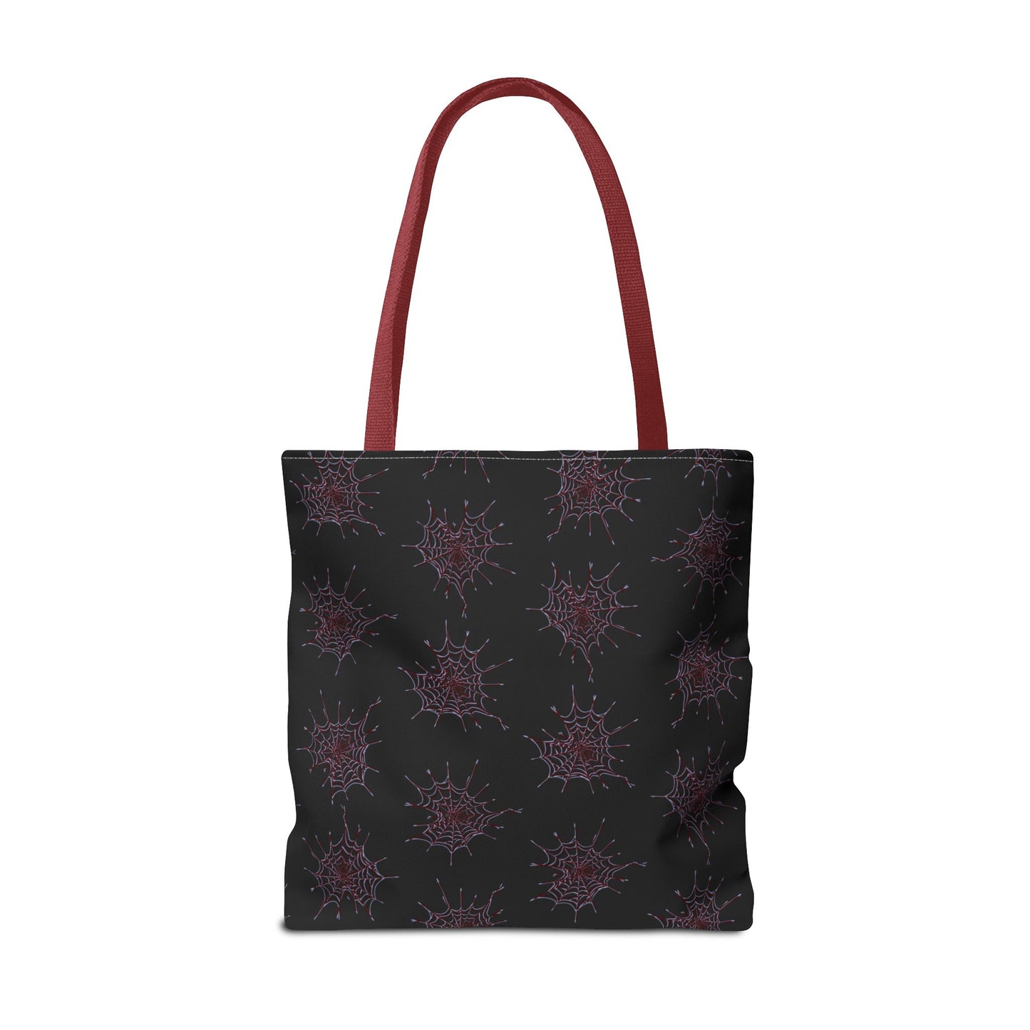 Chic Black and red Heart Web Tote Bag, Stylish Grocery Bag, Eco-Friendly Shopping Tote, Gift Bag for Her, Casual Beach Bag