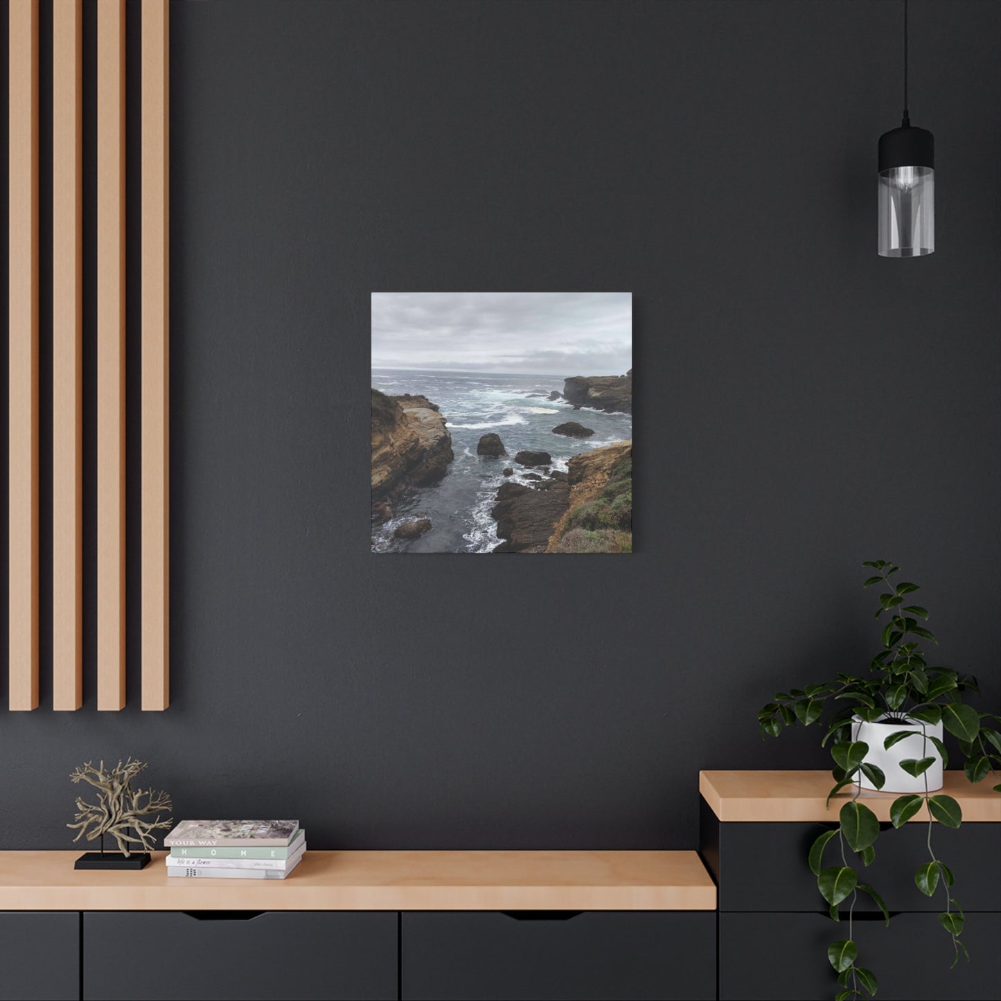 Ocean Waves Matte Canvas Art, Coastal Wall Decor, Seascape Print, Beach Home Decoration, Nautical Art Piece