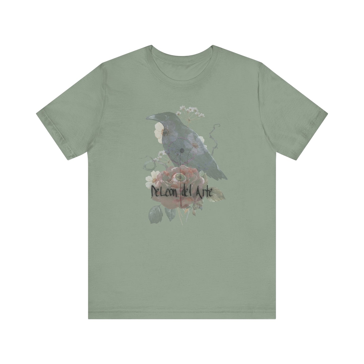 Artistic Bird Tee, Unisex T-Shirt for Art Lovers, Nature Inspired Gift, Casual Wear, Creative Expression