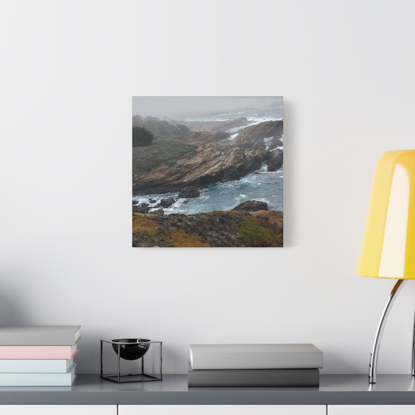 Stretched Canvas Wall Art, Matte Coastal Landscape Decor, Seascape Gallery Wrap, Ocean Home Decor, Nature Wall Artwork