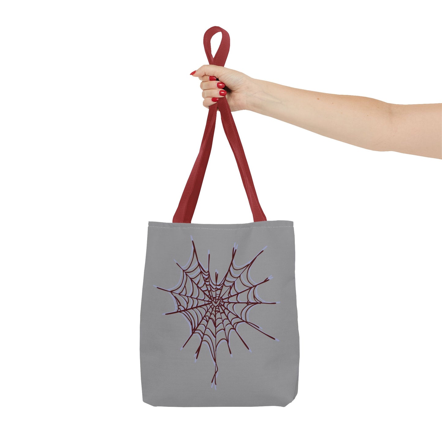 Spooky Spiderweb Tote Bag, Halloween Accessories, Eco-Friendly Tote, Fun Chic Bag, Holiday Gift, Daily Use