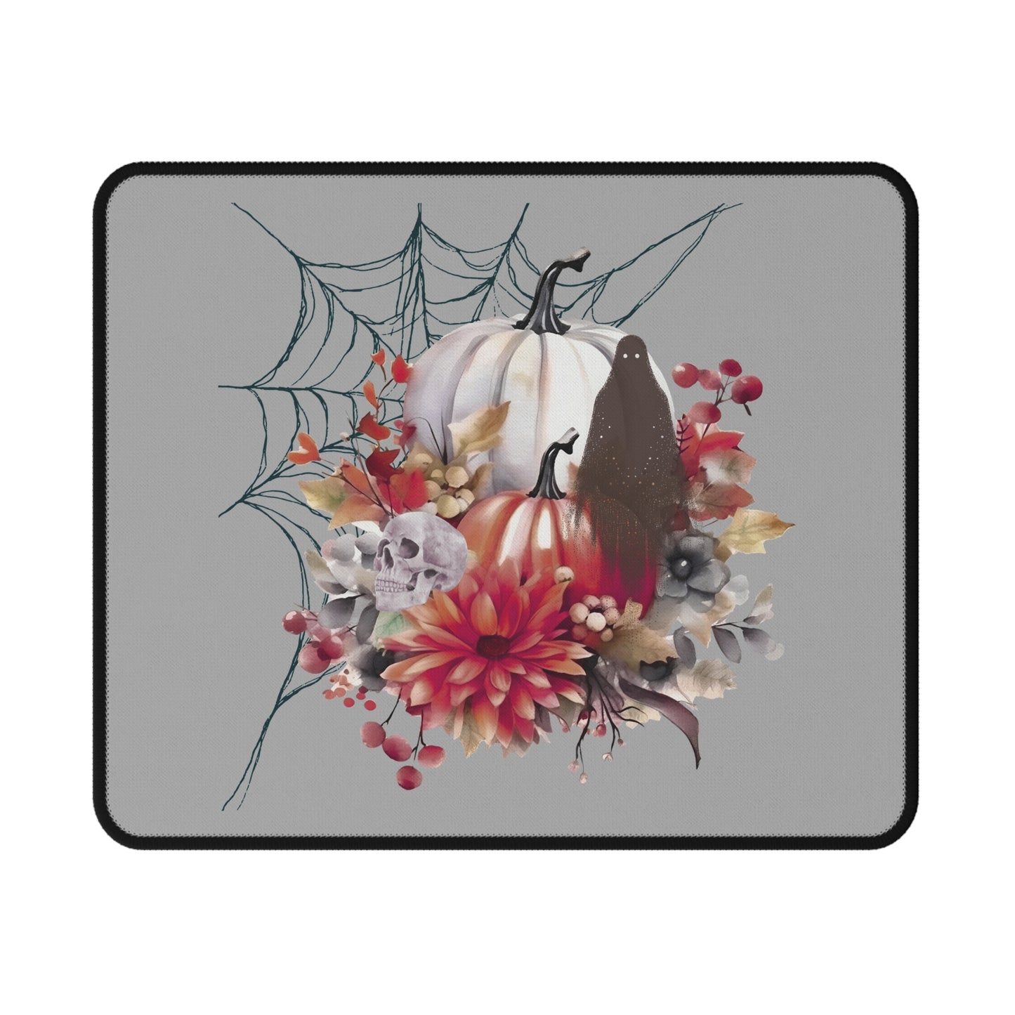Autumn Floral Non-Slip Mouse Pad | Gaming Desk Decor, Fall Vibes, Computer Accessories, Halloween Gift, Cozy Workspace