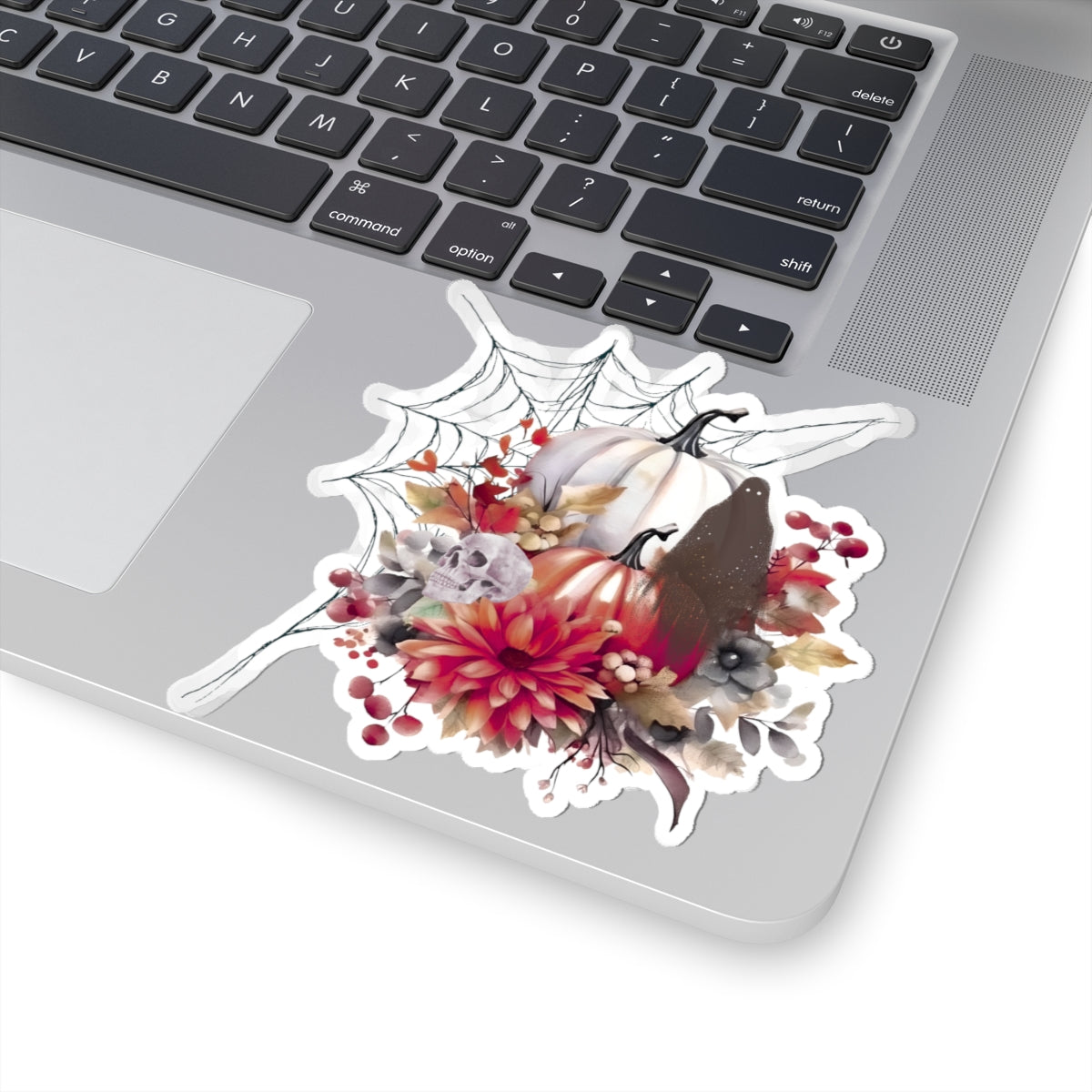 Autumn Ghost Kiss-Cut Stickers - Perfect for Fall Decor, Halloween, Scrapbooking, Laptop Decor, and Gifts