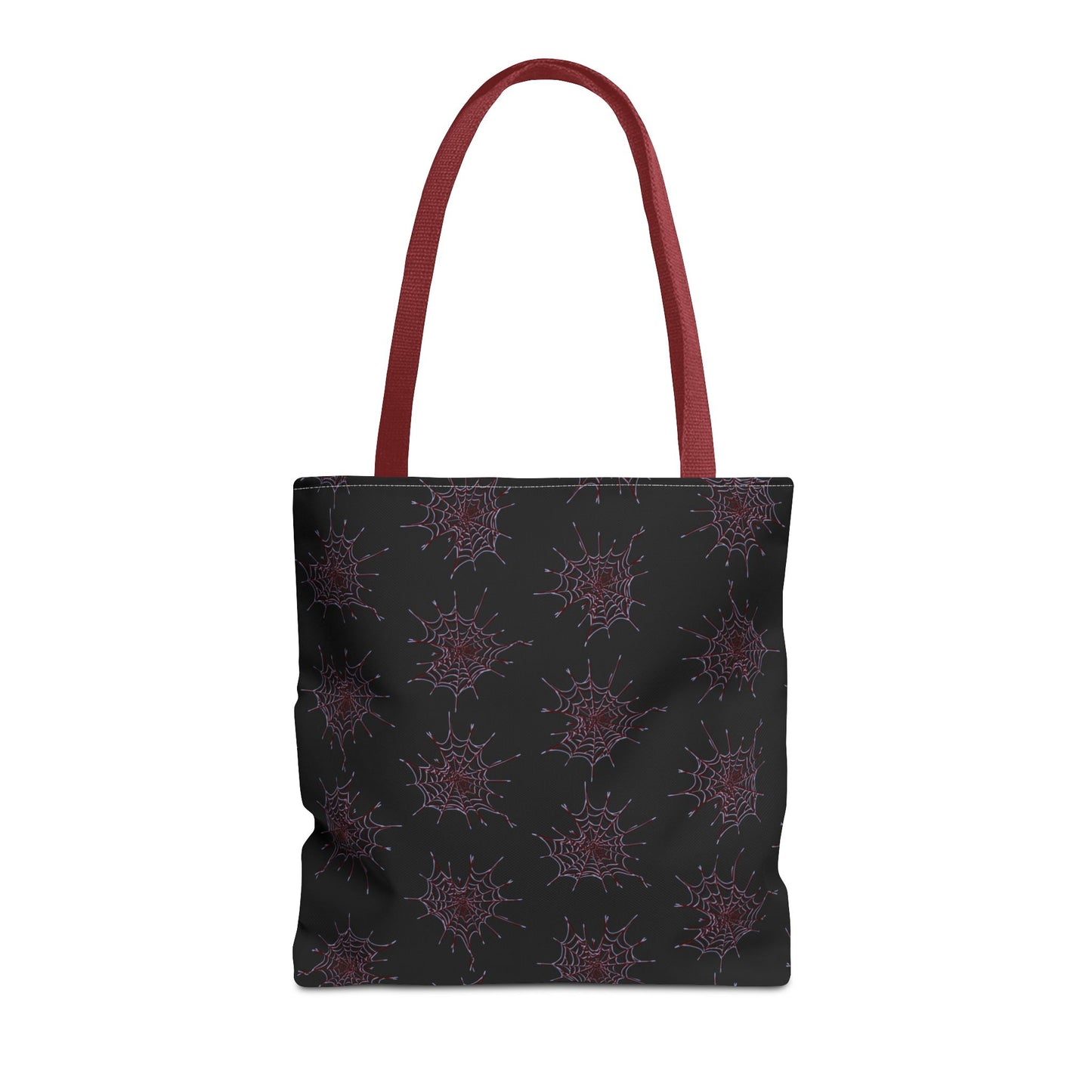 Chic Black and red Heart Web Tote Bag, Stylish Grocery Bag, Eco-Friendly Shopping Tote, Gift Bag for Her, Casual Beach Bag