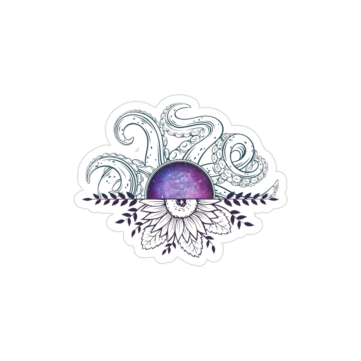 Bohemian Outdoor Sticker, Nature-Inspired Vinyl Decal, Die-Cut Art for Laptops, Water Bottles, Cars, and Journals