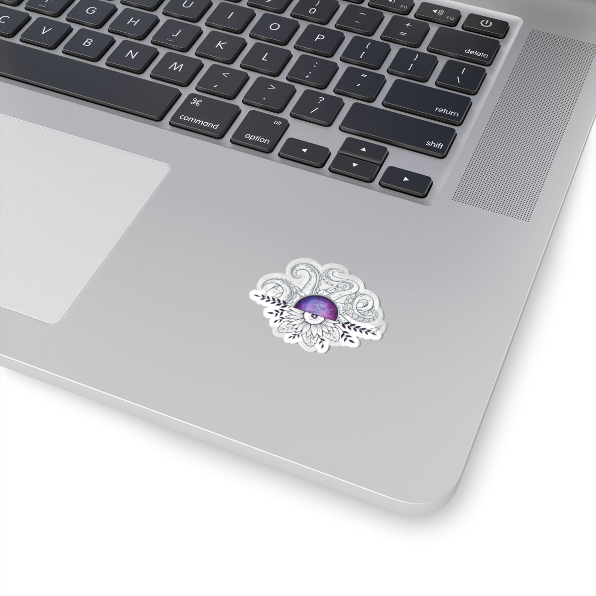 Ocean-Inspired Kiss-Cut Stickers, Boho Decor, Laptop Stickers, Flower & Octopus Art, Perfect for Gifts and Journals