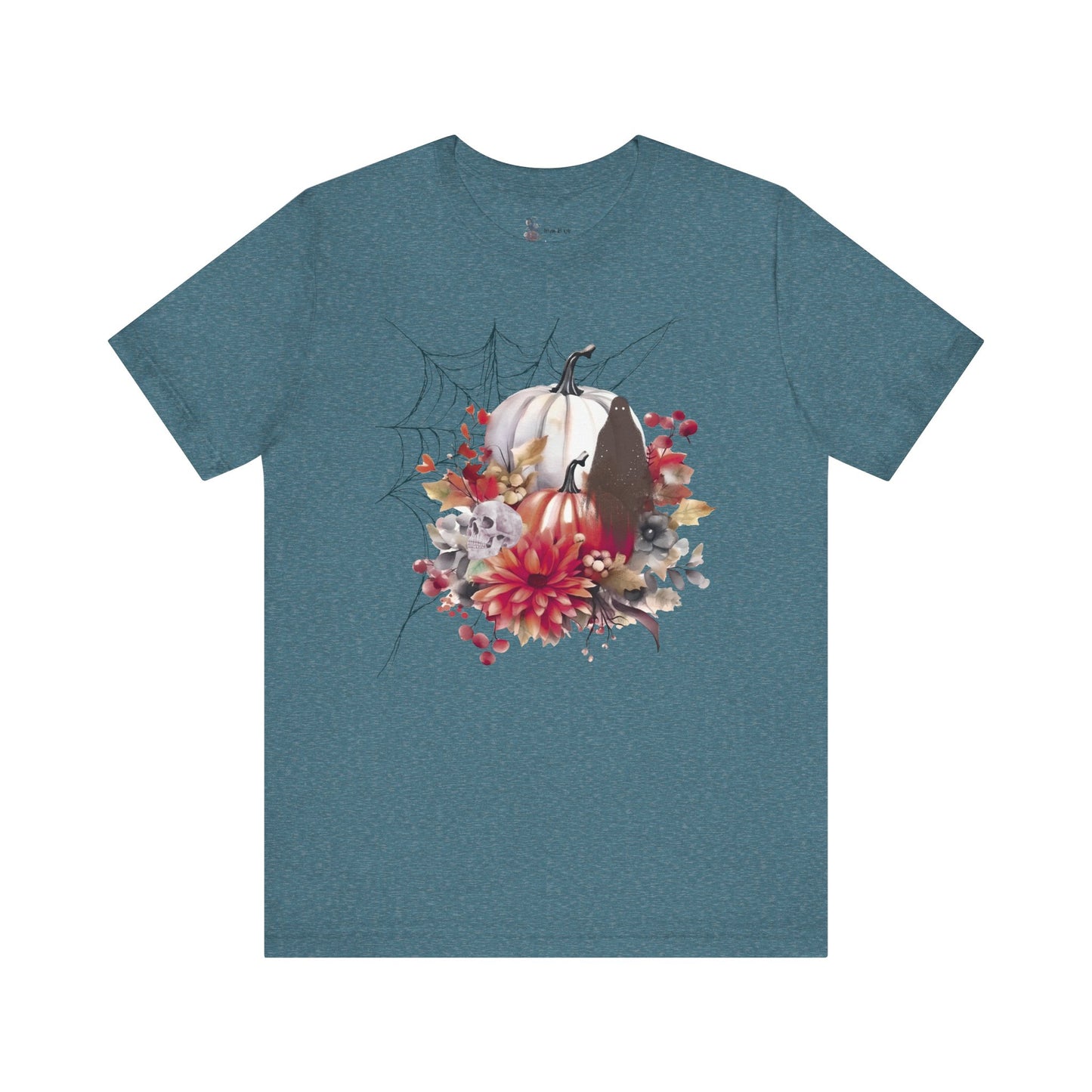 Autumn Vibes Short Sleeve Tee - Cozy Halloween Shirt, Spooky Seasonal Apparel, Fall T-Shirt, Pumpkin Graphic Tee, Unisex Fall Wardrobe
