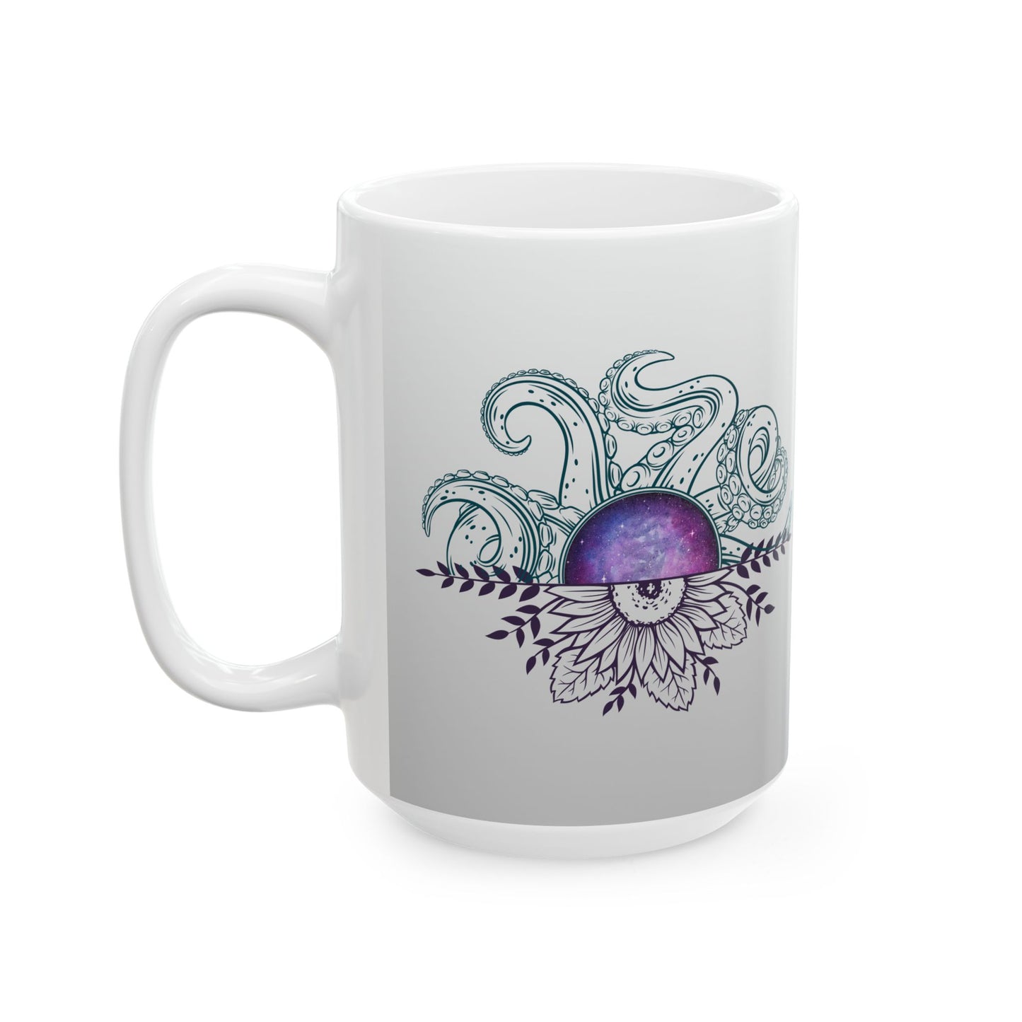 Whimsical Octopus Ceramic Mug, Ocean Lover Gift, Sea Creature Coffee Cup, 11oz, 15oz, Perfect for Beach Lovers