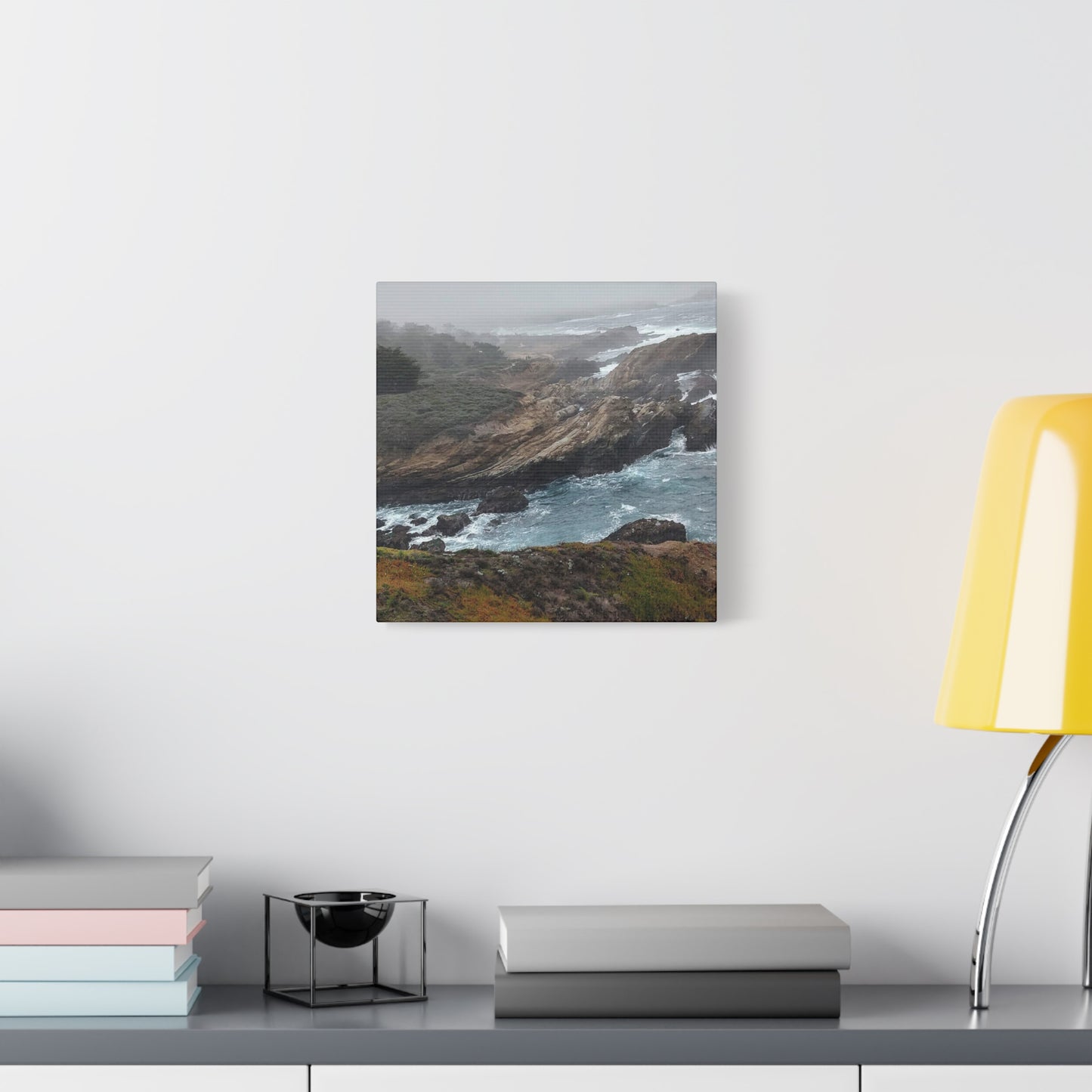 Stretched Canvas Wall Art, Matte Coastal Landscape Decor, Seascape Gallery Wrap, Ocean Home Decor, Nature Wall Artwork