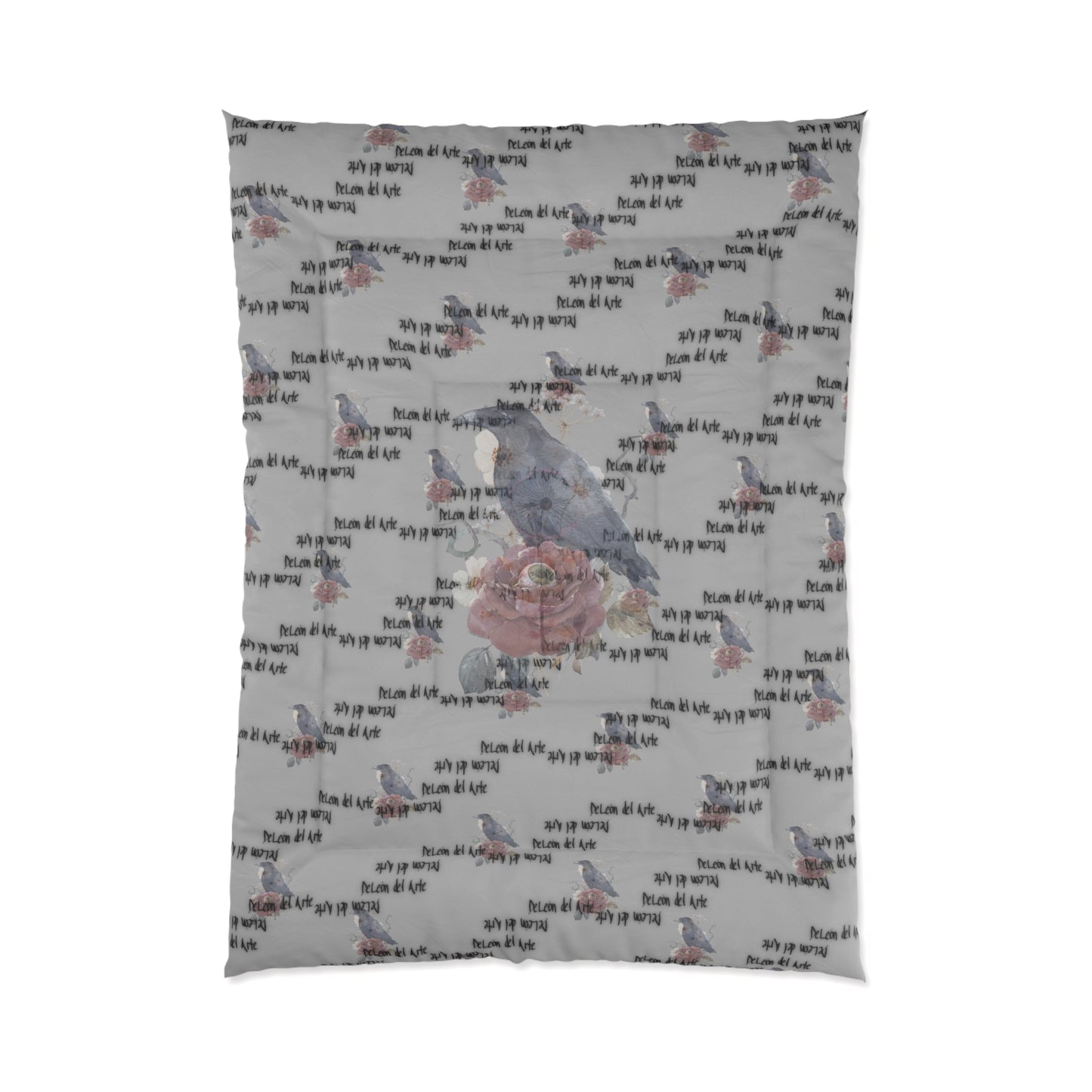 Cozy Quote Comforter with Bird Design, Inspirational Bedding for Nature Lovers, Home Decor Gift, Boho Bedroom, Soft Blanket Set