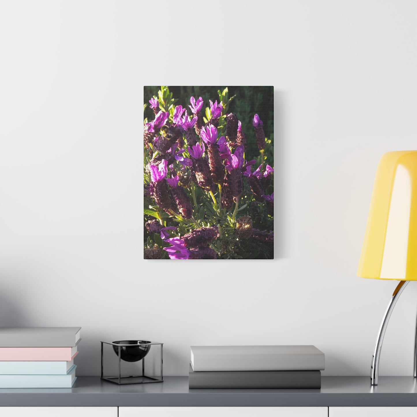 Purple Floral Canvas Wall Art, Botanical Decor, Nature Art, Home Decoration, Gift for Nature Lovers