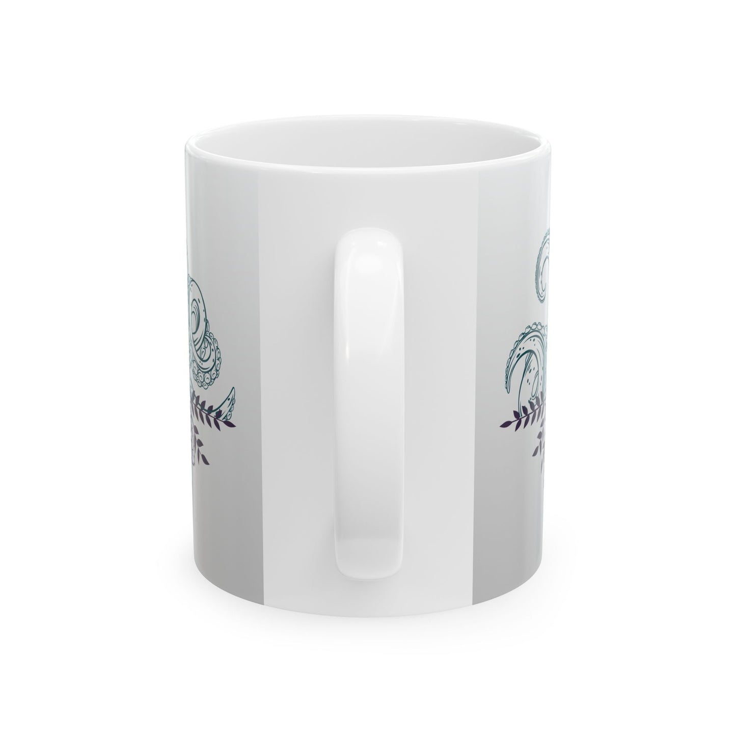 Whimsical Octopus Ceramic Mug, Ocean Lover Gift, Sea Creature Coffee Cup, 11oz, 15oz, Perfect for Beach Lovers