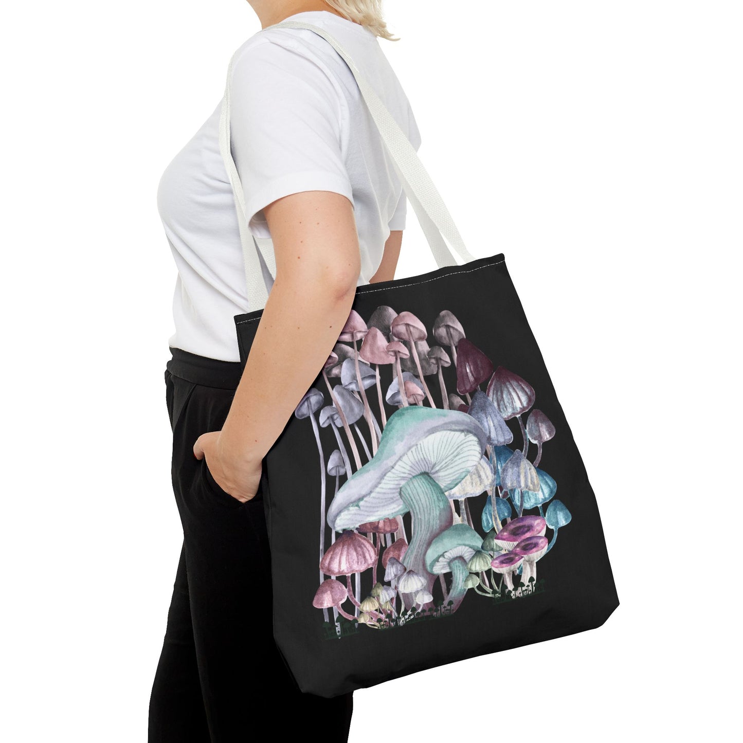 Whimsical Mushroom Tote Bag, Reusable Shopping Bag, Eco-Friendly Gift, Nature-Inspired, Boho Style Bag, Perfect for Farmers Markets, Travel